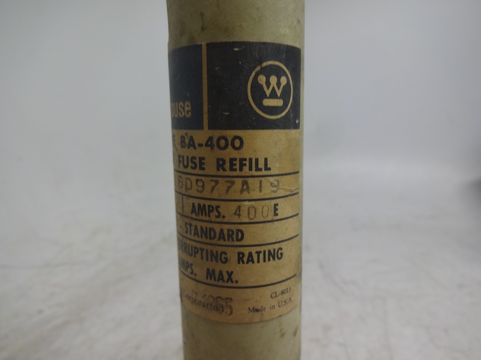 Westinghouse BA-400 116D977A19 Power Fuse Refill 7.2 KV 400E Amps