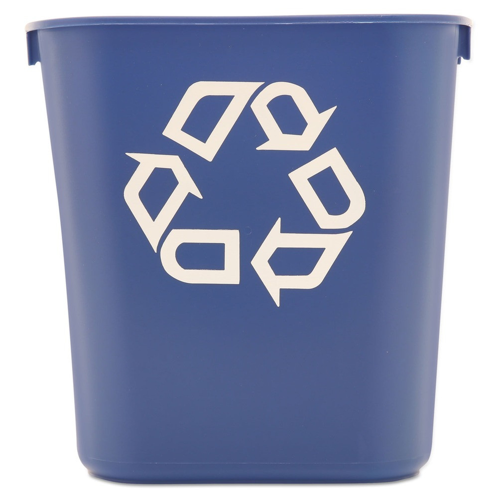 Rubbermaid Commercial 295573BE 13.63-qt. Deskside Recycling Bin – S, Blue New