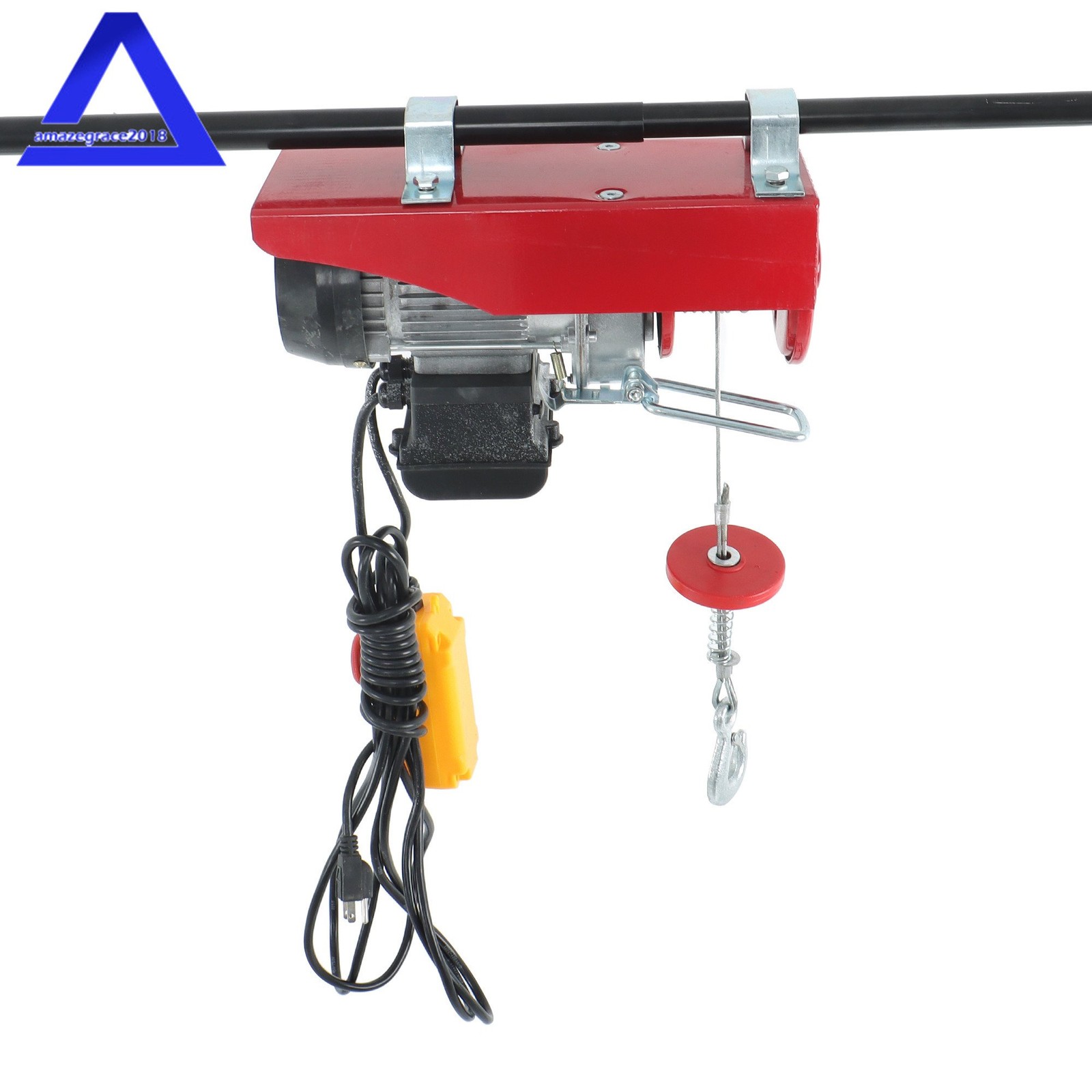 PA200 440lbs Electric Hoist with 14 FT Wired Remote Control 110V 510W Motor