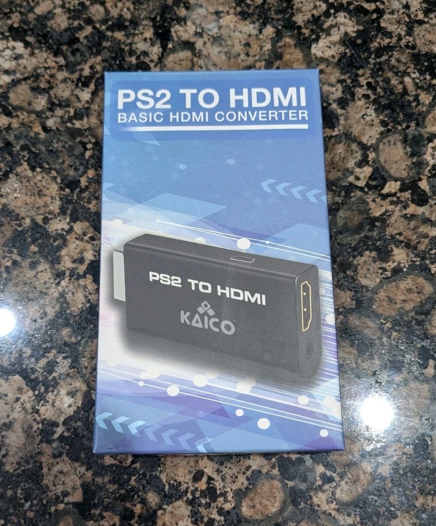 Kaico Edition HDMI Adapter for PlayStation 2 – PS2 to HDMI Converter – NIB