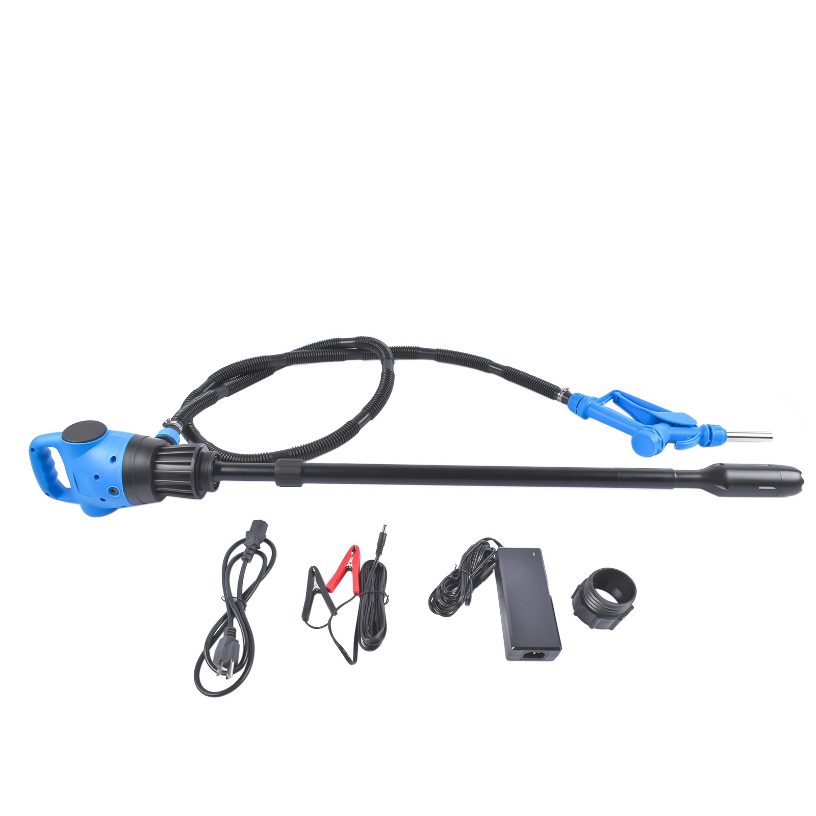 55gallon 120V AC/12VDC Blue Lever Action Barrel Pump for Windshield Washer Fluid