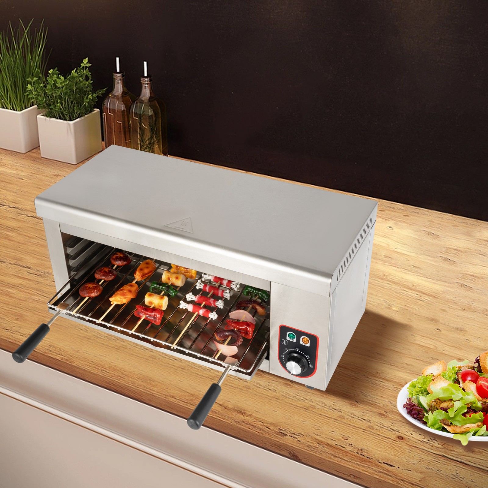 Countertop Cheese Melter Electric Cheesemelter Salamander Broiler Grill Steaks