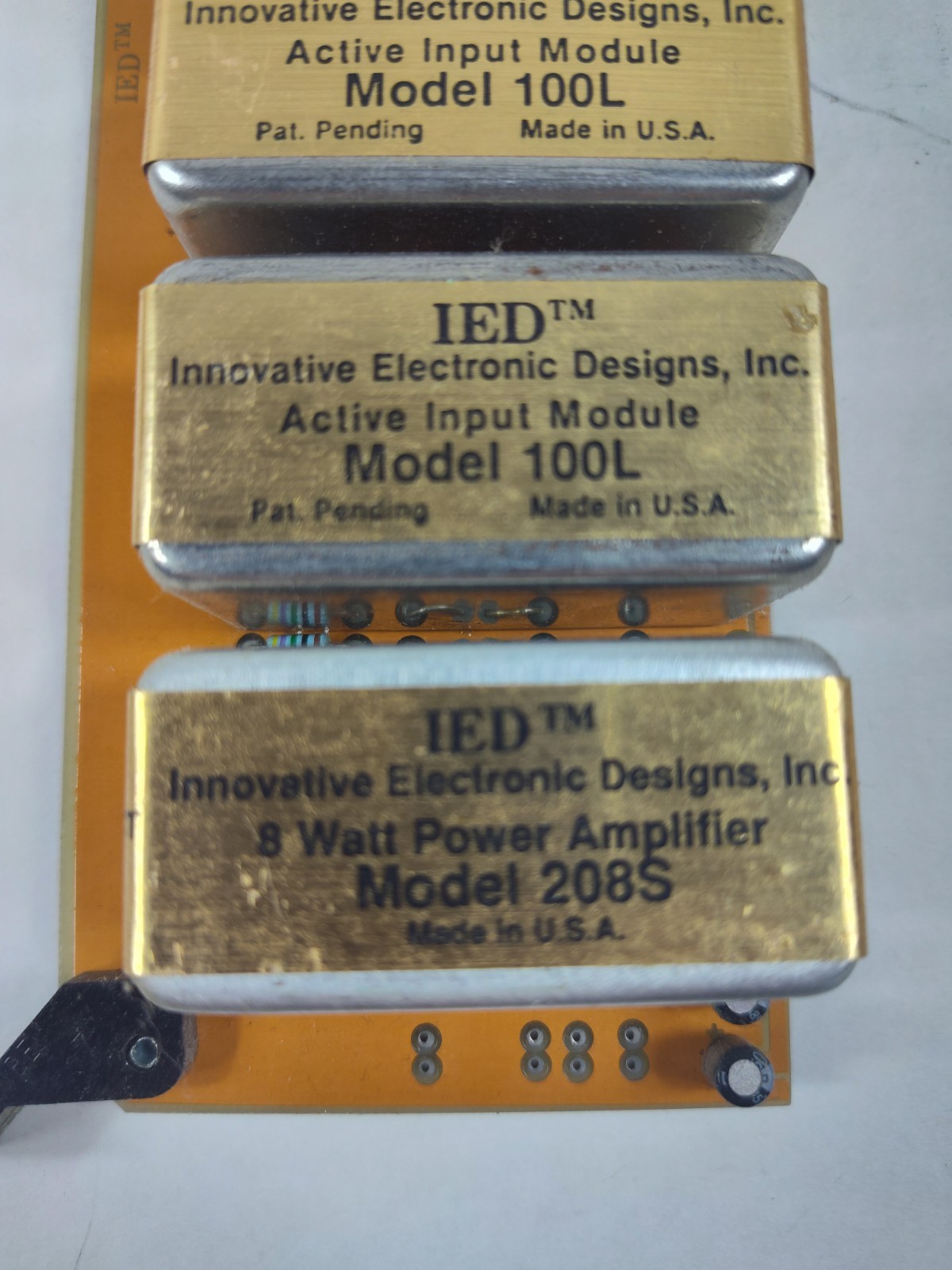 Innovative Electronic Designs IED, 8watt amp 208S Input/Output modules Board2