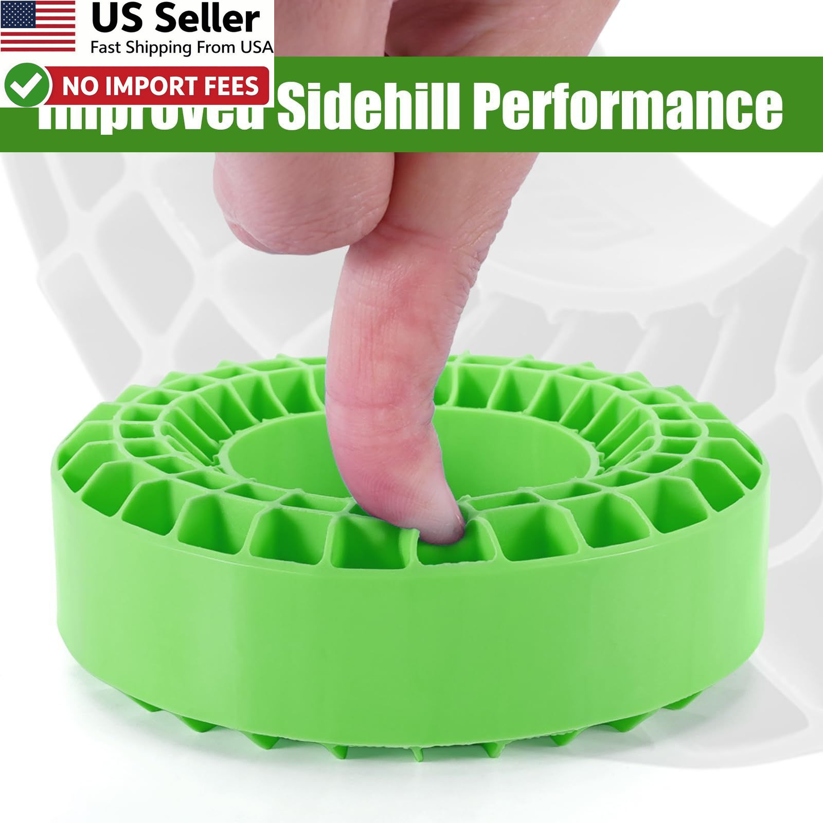 INJORA Silicone Rubber Inserts Foam 106-108mm 1.9″ RC Crawler Tires Green