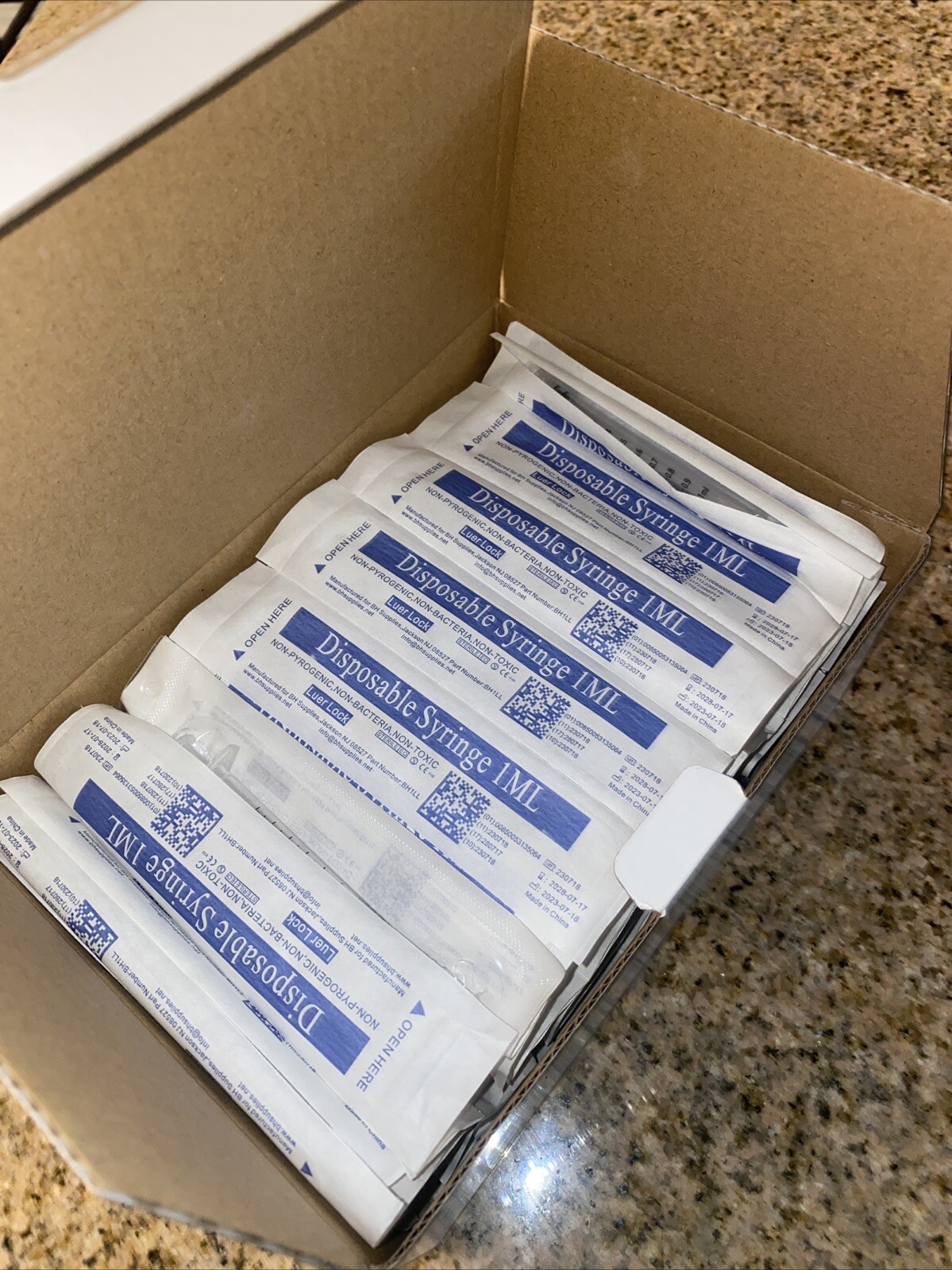 BHsupplies Disposable Syringe With Cover 60ml/cc 25 Pcs..catheter Tip