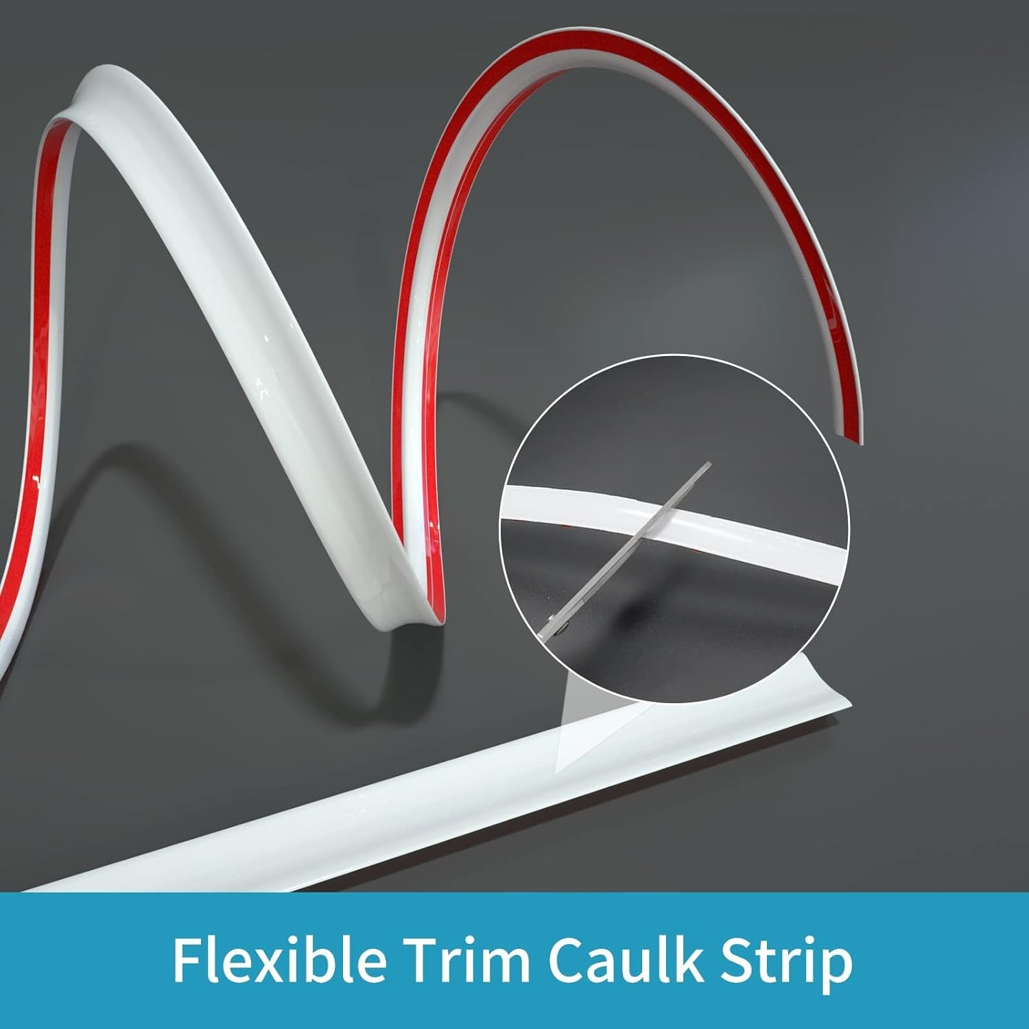 Durable Peel and Stick Trim Strip for Molding – 3/4″ x 16 Ft, Ideal for Any Room