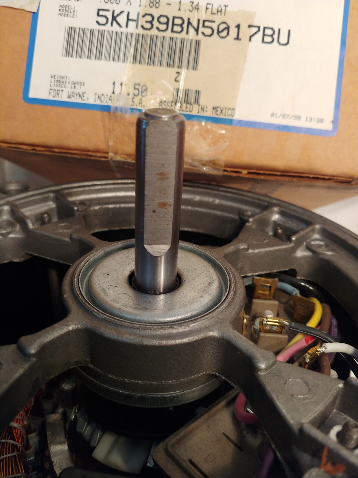 GE 4782 Industrial Control Systems, 5KH39BN5017BU, 1/8 HP MOTOR