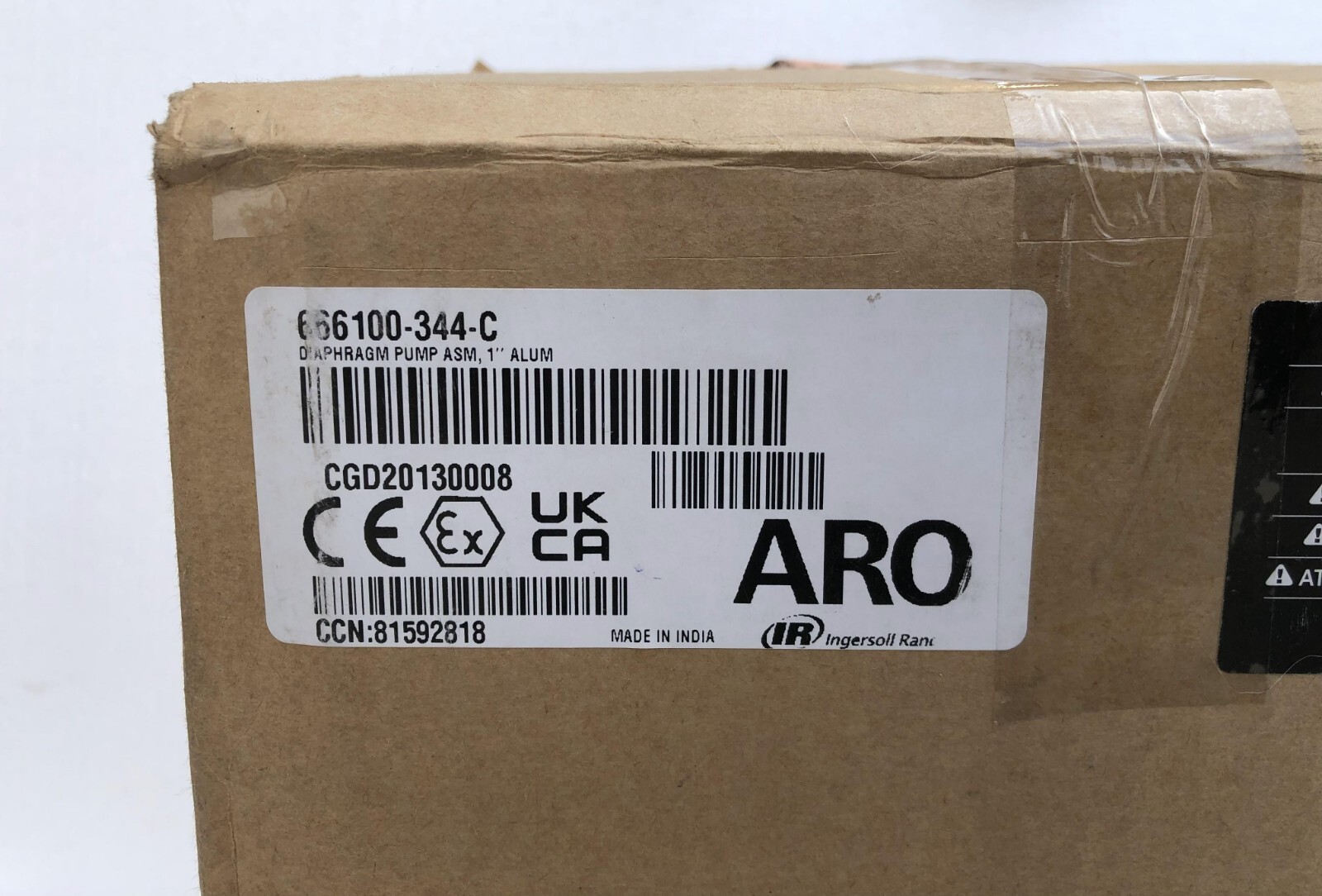Ingersoll Rand Aro 666100-344-C Air Operated Double Diaphragm Pump 1″ Aluminum