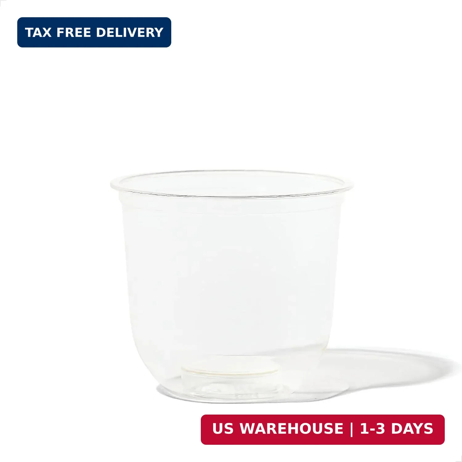 TOSSWARE NATURAL Arc – Plant Based Clear Cold Cups 12 oz – Plastic Alternative f