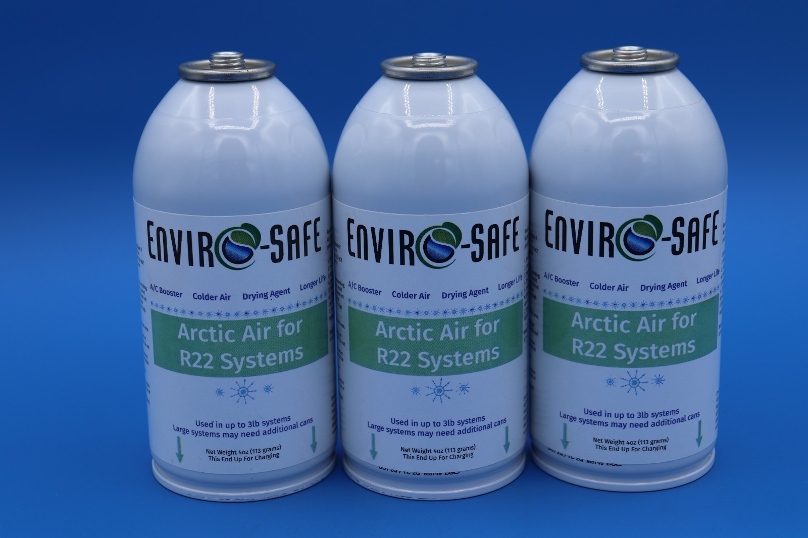 Envirosafe Arctic Air for R22, AC Support, Envirosafe, (3) 4 oz cans