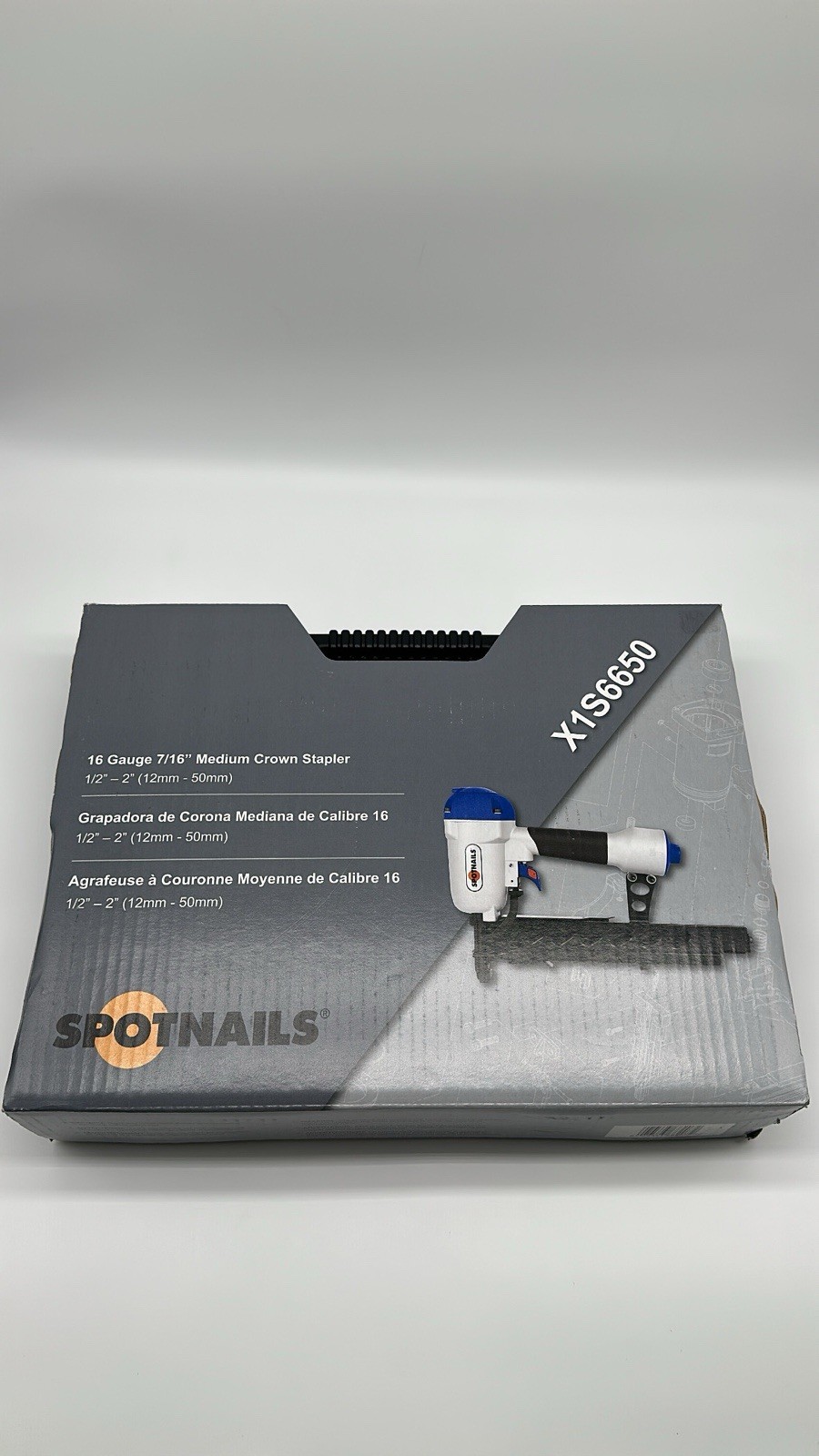 Spotnails X1S6650 16 Gauge 7/16” Medium Crown Stapler (1/2” – 2”) – Brand New