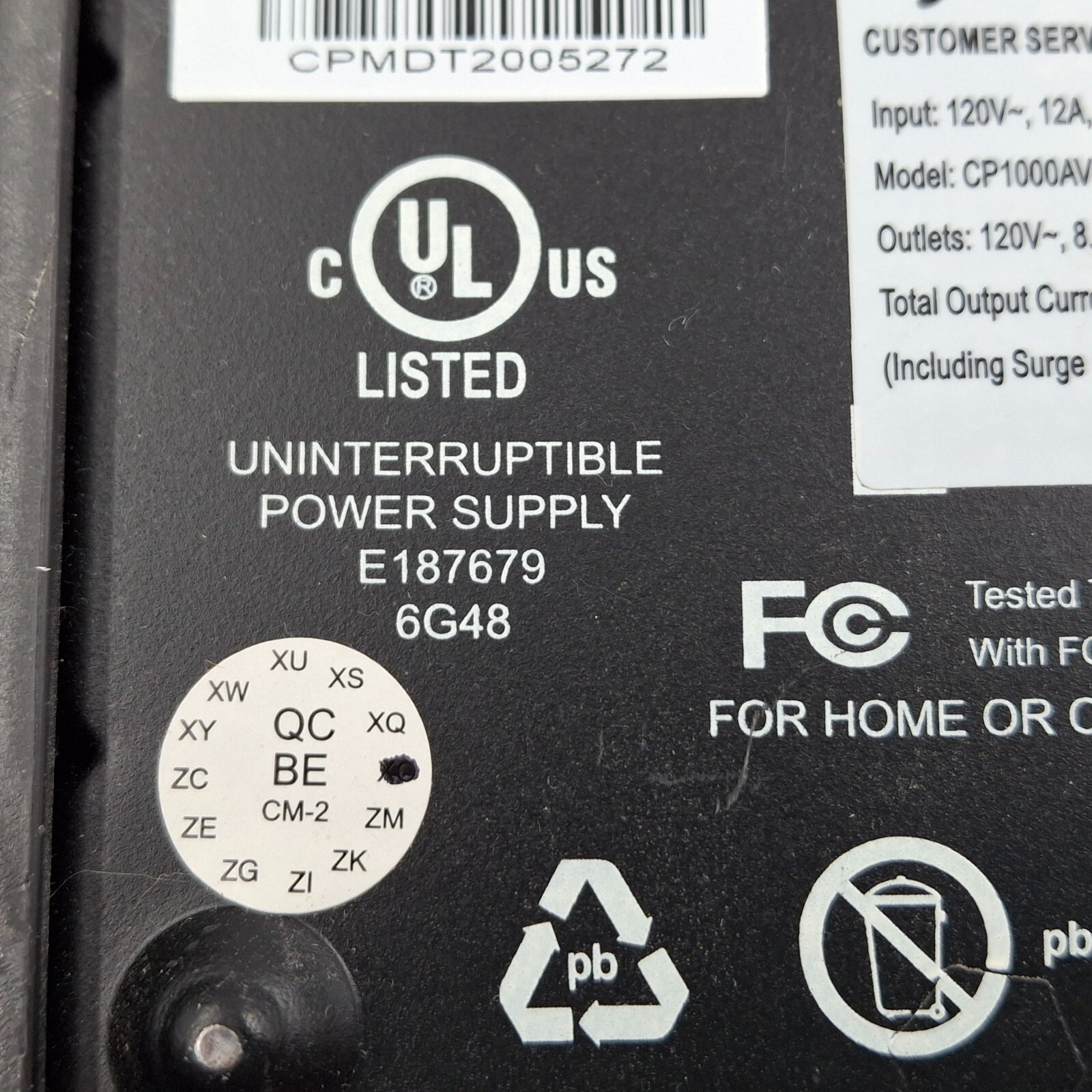 CyberPower 1000VA CP1000AVRLCD Battery Back Up
