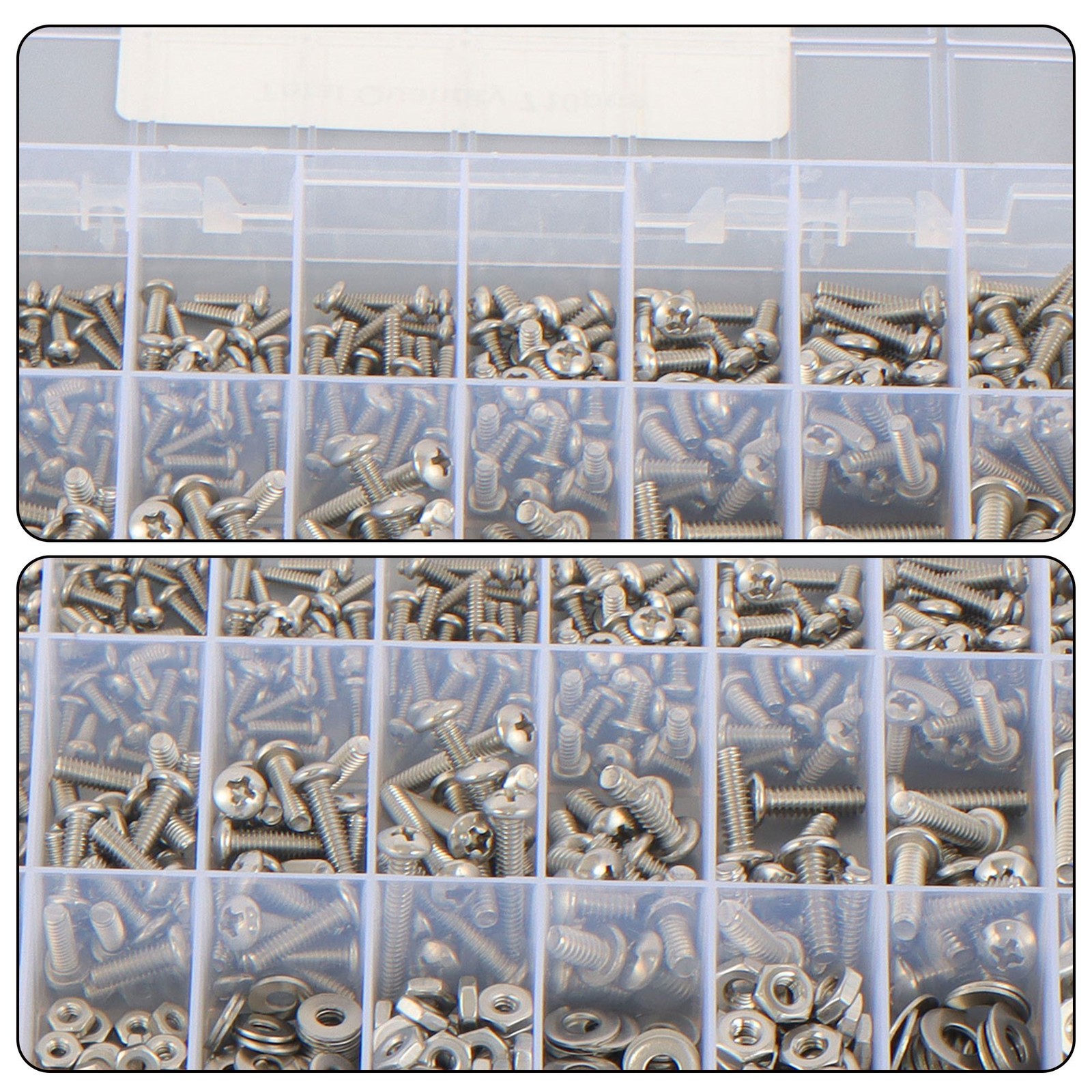 710pieces Machine Screw Assortment Assorted Nuts Bolts and Flat Washers Kit