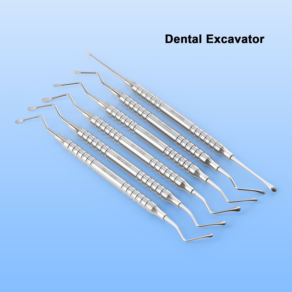 Dental Spoon Excavator Restorative Alveolar Socket Curette Double Ended