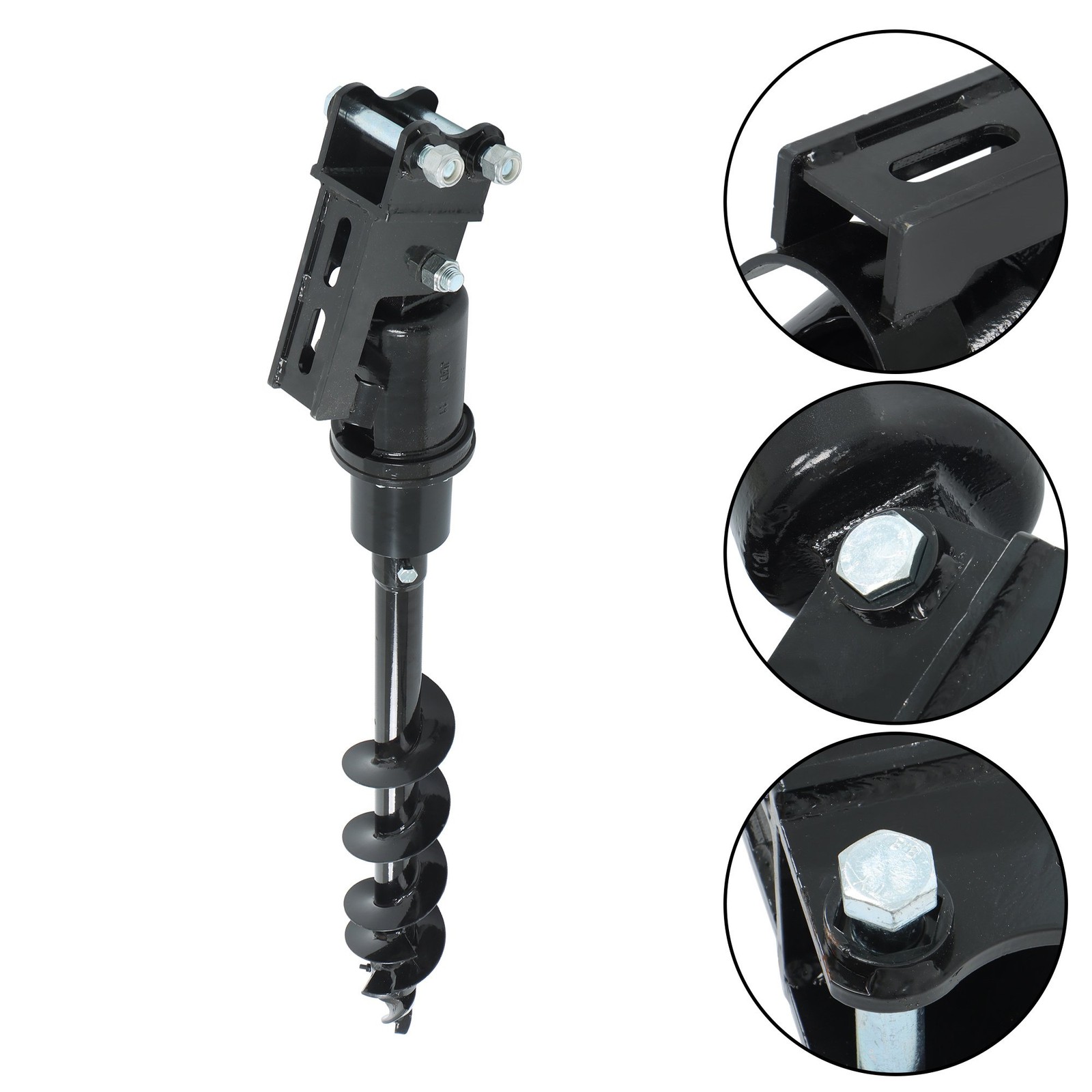 150mm 5.9inch Diameter Auger Drill Attachment with Hoses for Mini Excavator