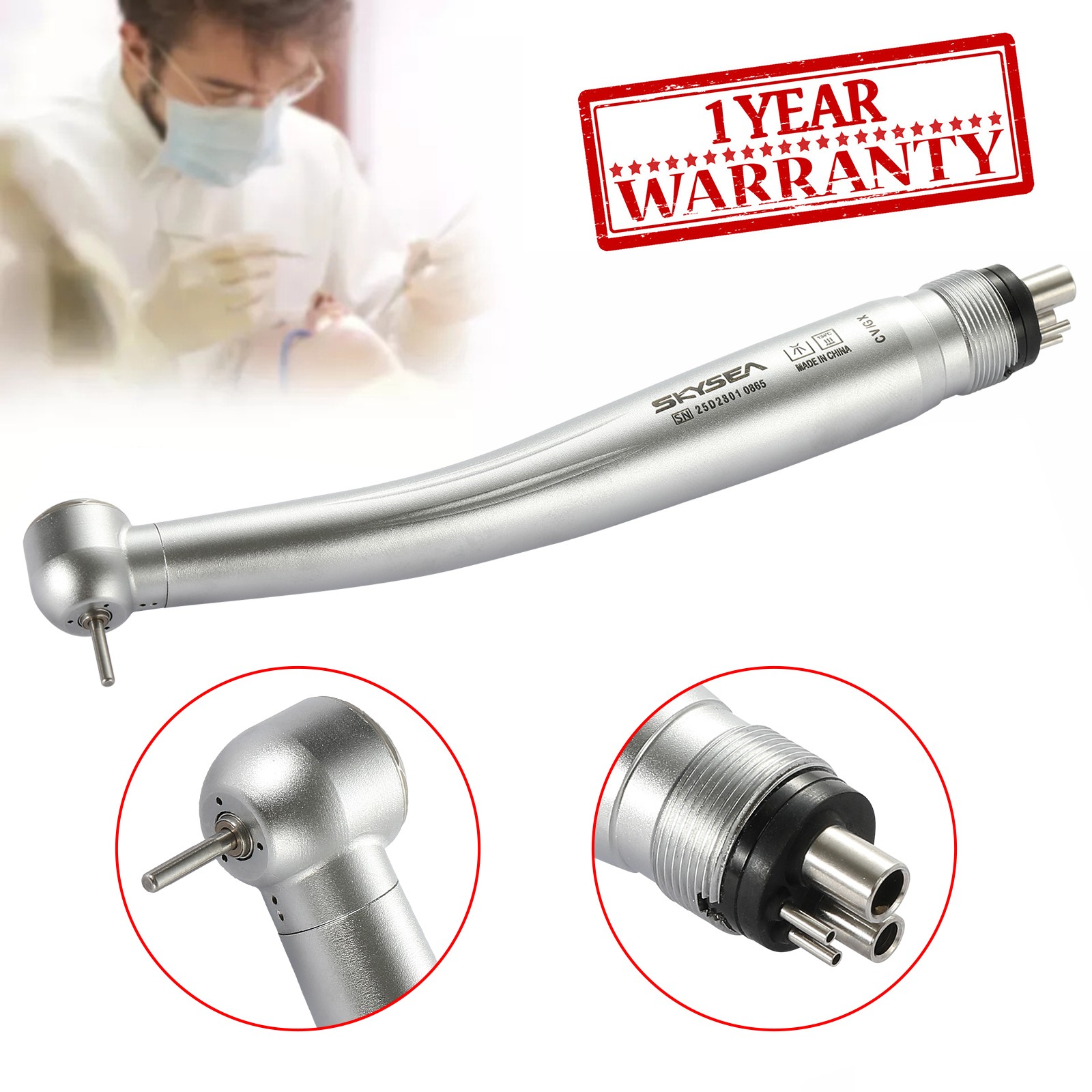 Dental High Speed Handpiece 4 Hole 2 Holes Push Button Turbine STNABM