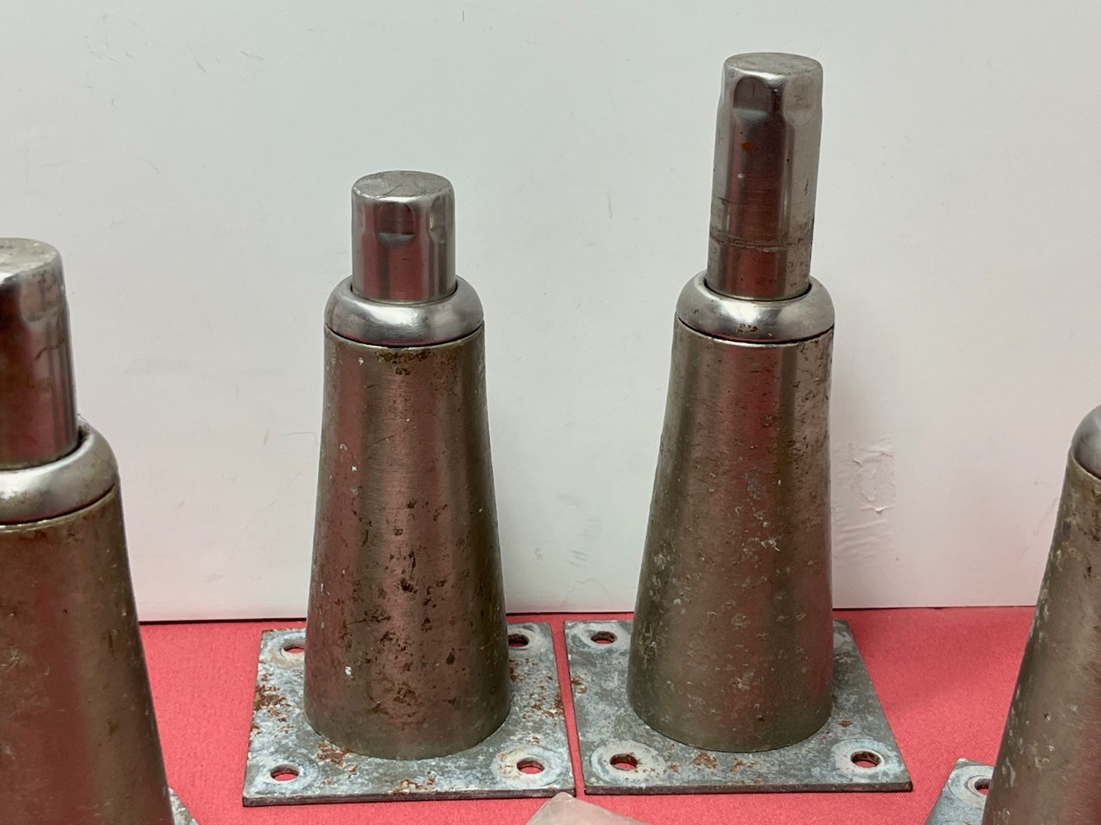 4 VTG Metal Tapered Adjustable Industrial Legs 6-1/4″ – 7-1/2″ Workshop Shop