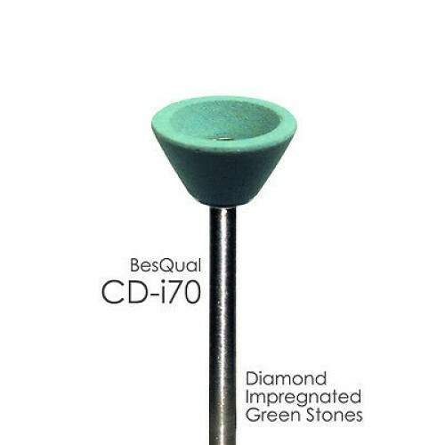 Zirconia – Diamond Impregnated Green Mounted Stones – All Sizes