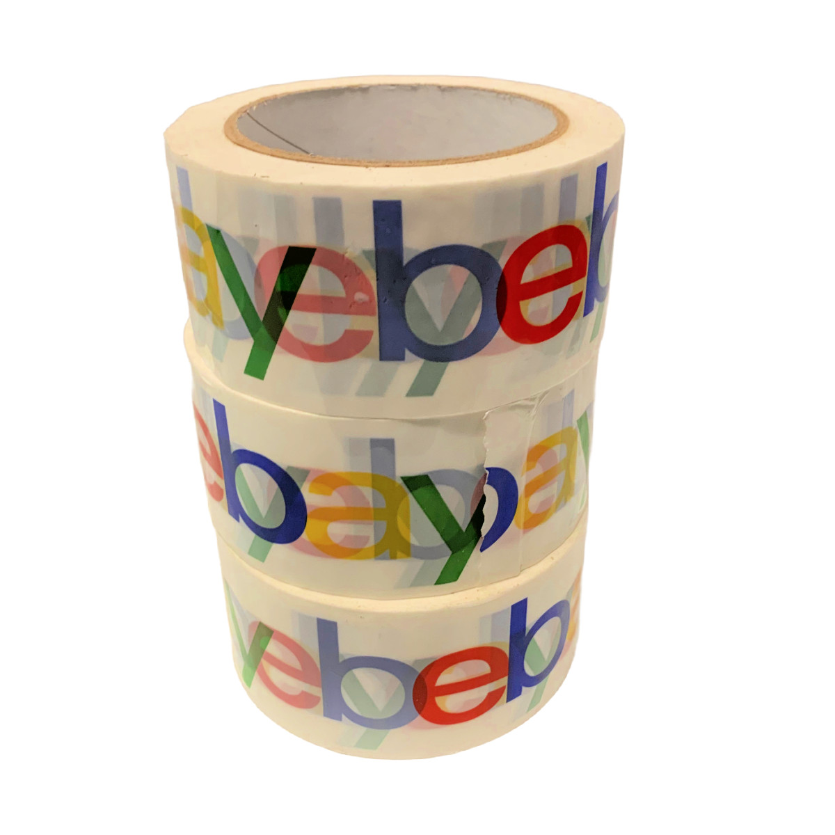 3 Rolls Official EBAY Branded Packing Tape 75′ x 2″ New Shipping Supplies