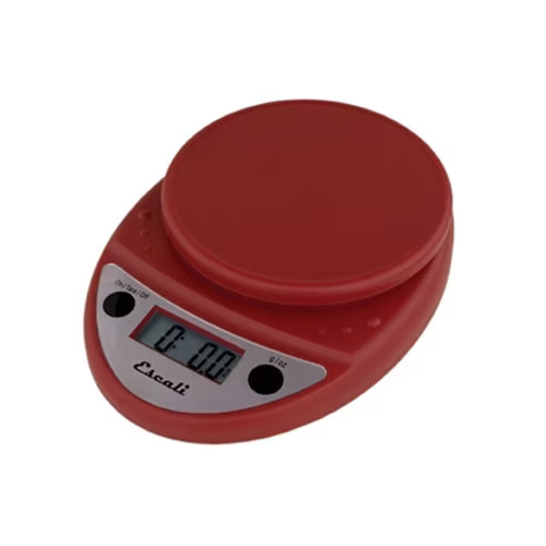 Escali SCDG11RDR Warm Red 11 lb. Round Digital Scale
