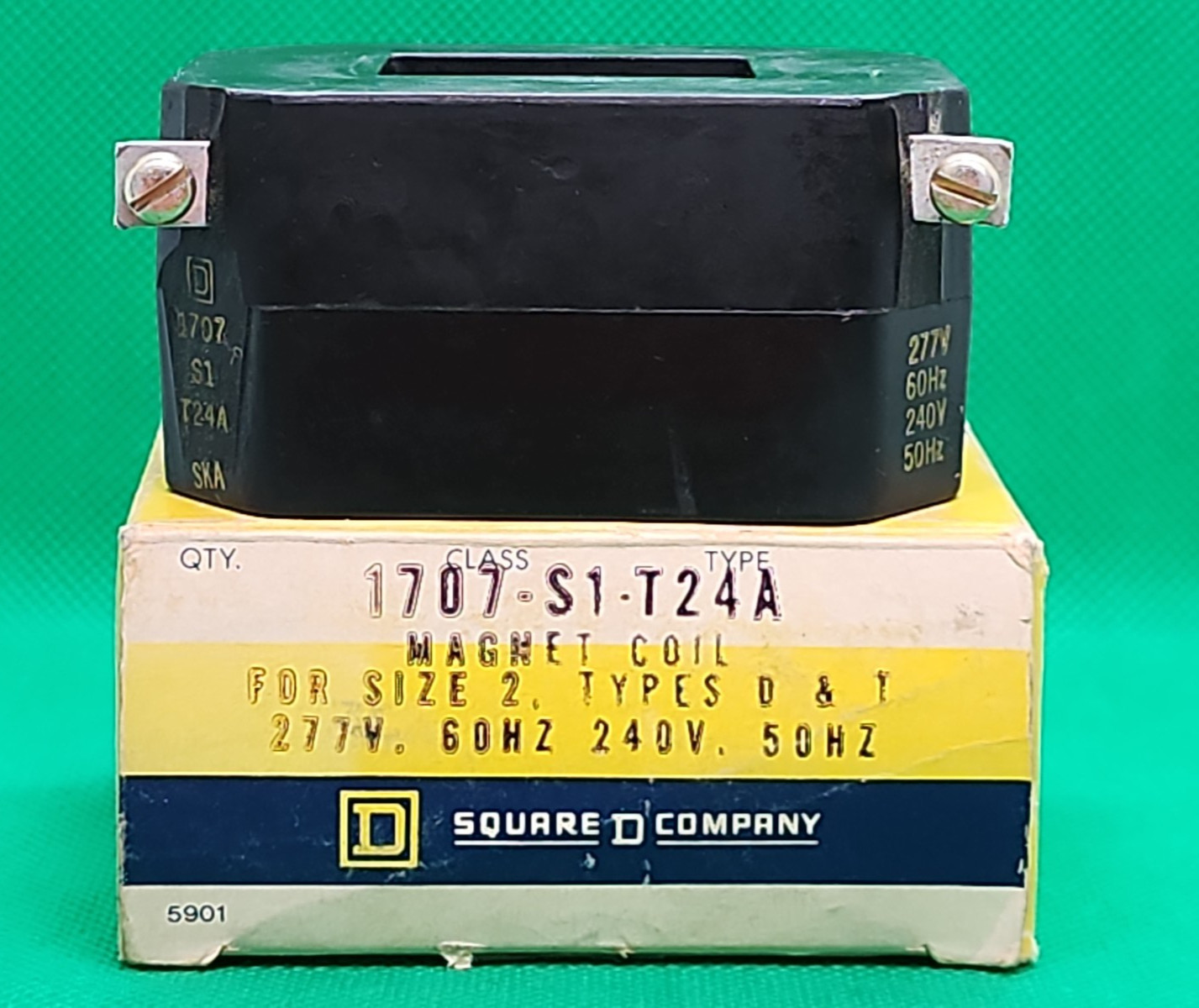 SQUARE D 1707-S1-T24A 277V 60Hz 240V 50Hz MAGNETIC COIL [MC3 5-3]