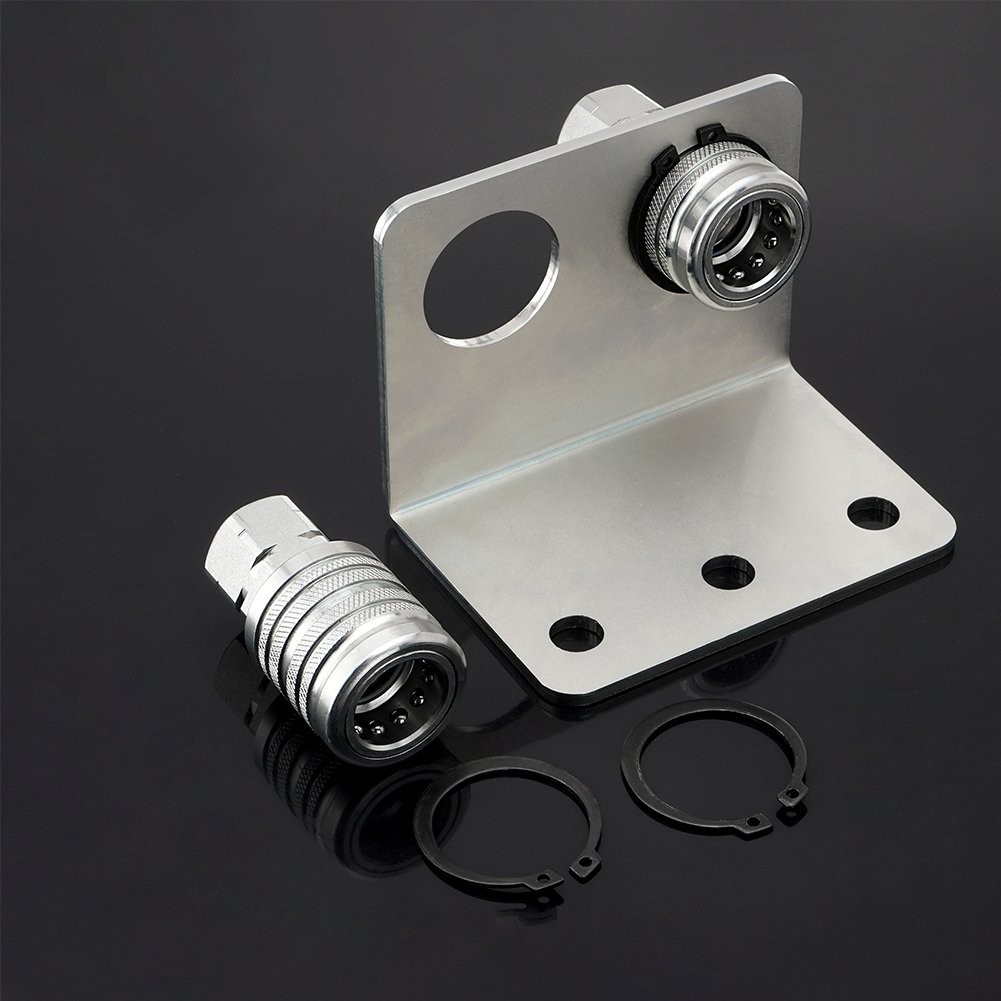 Hydraulic Quick Release Coupling, 1/2» NPT Double Break-away Bracket Set