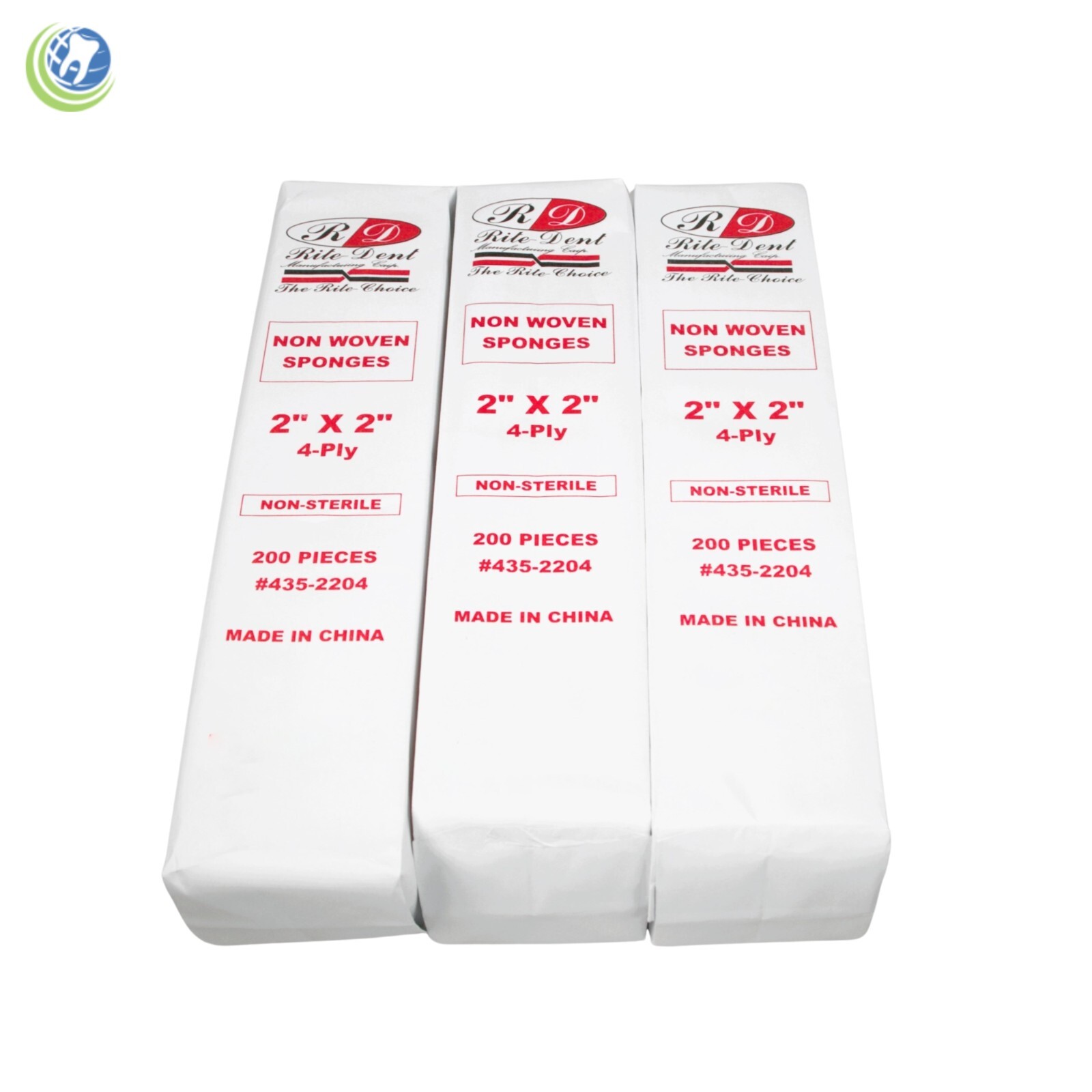 GAUZE 2 X 2 4 PLY NON WOVEN CASE OF 5,000 DENTAL MEDICAL HOSPITAL HYGIENIST