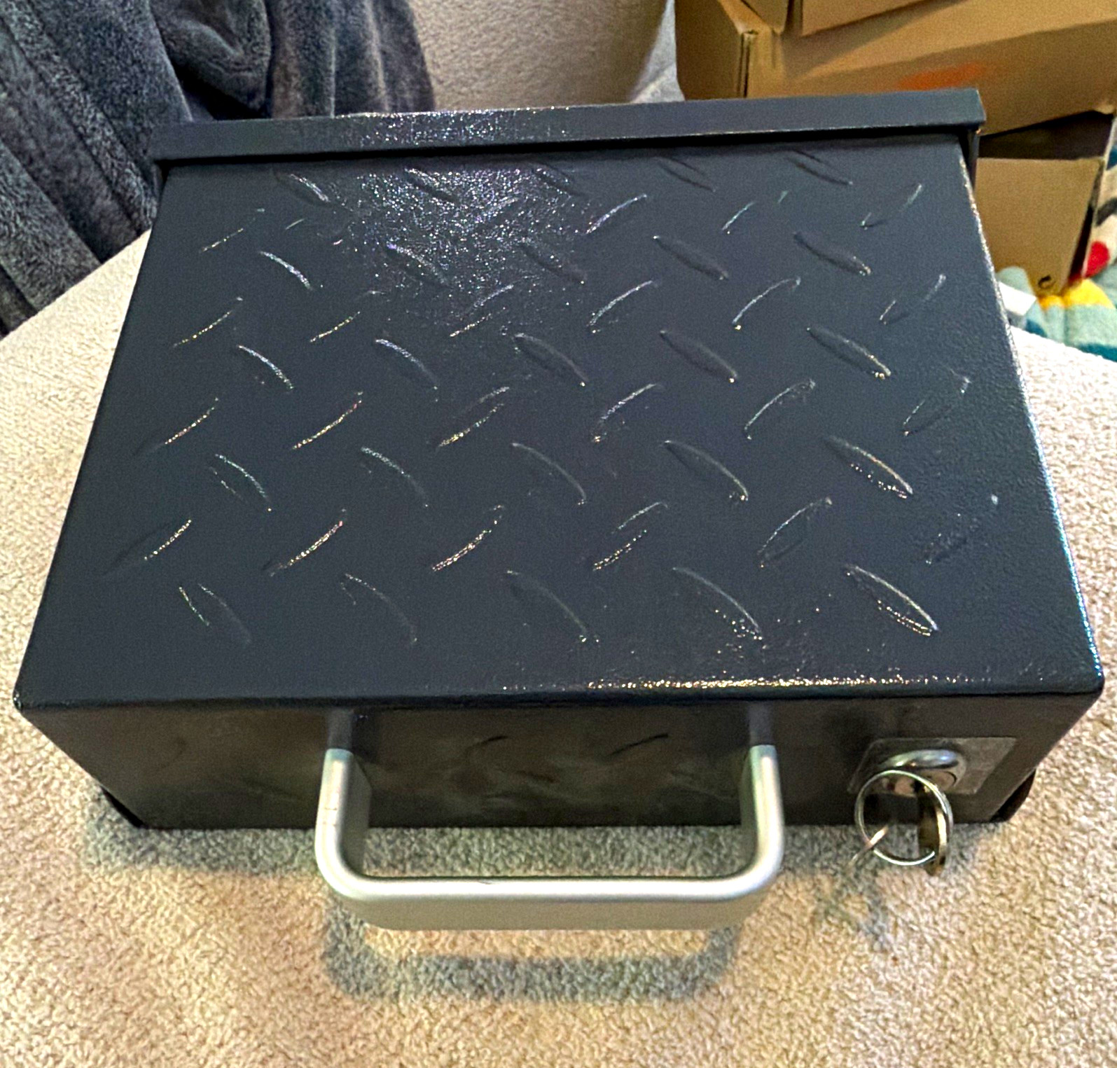 Smittybilt Portable Lock Box Heavy Duty Steel with Keys