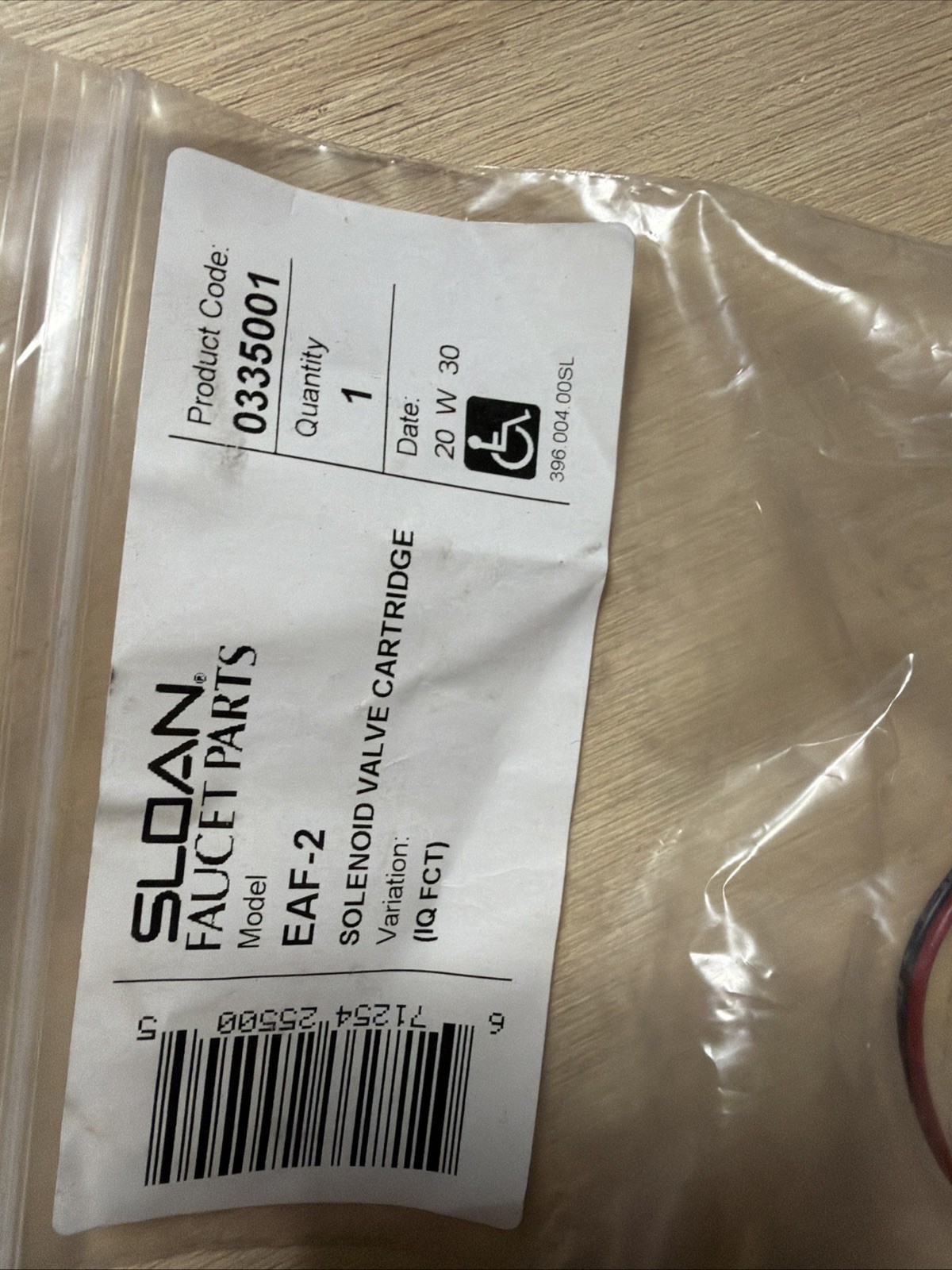 SLOAN EAF-2 Solenoid Valve Cartridge Optima i.q. Faucet 0335001