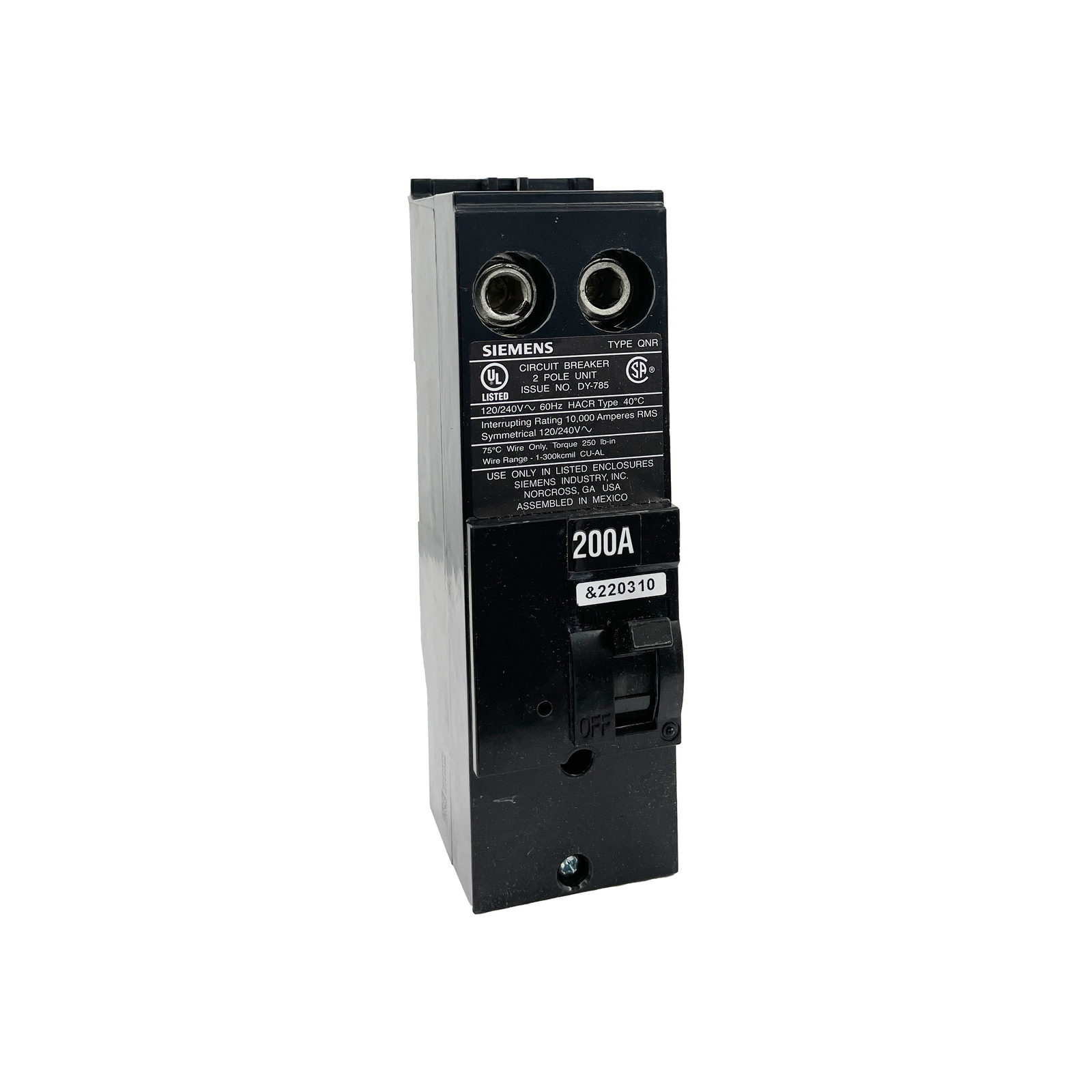 NIB – Siemens – QN2200R – Molded Case Circuit Breaker – 200A, 1-Phase, 240V