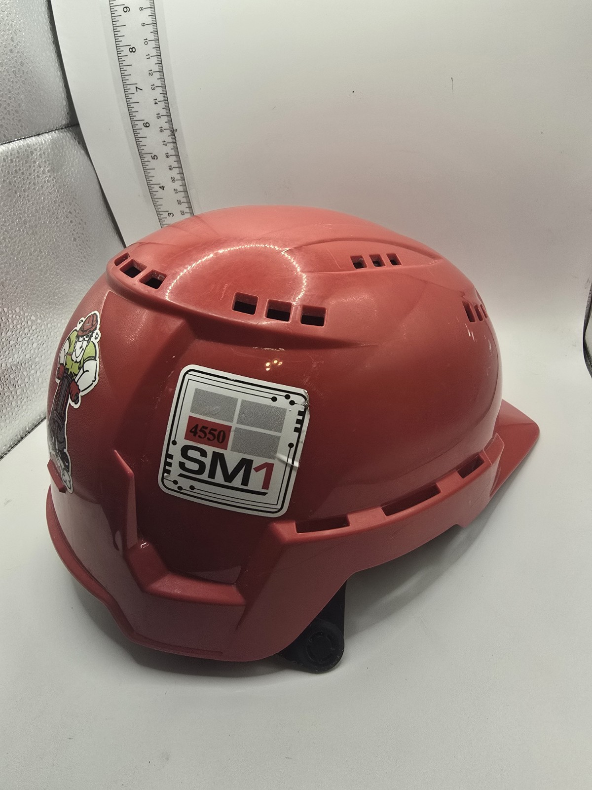 BOLT Red Type 2 Class C Front Brim Vented Safety Helmet with IMPACT-ARMOR Liner
