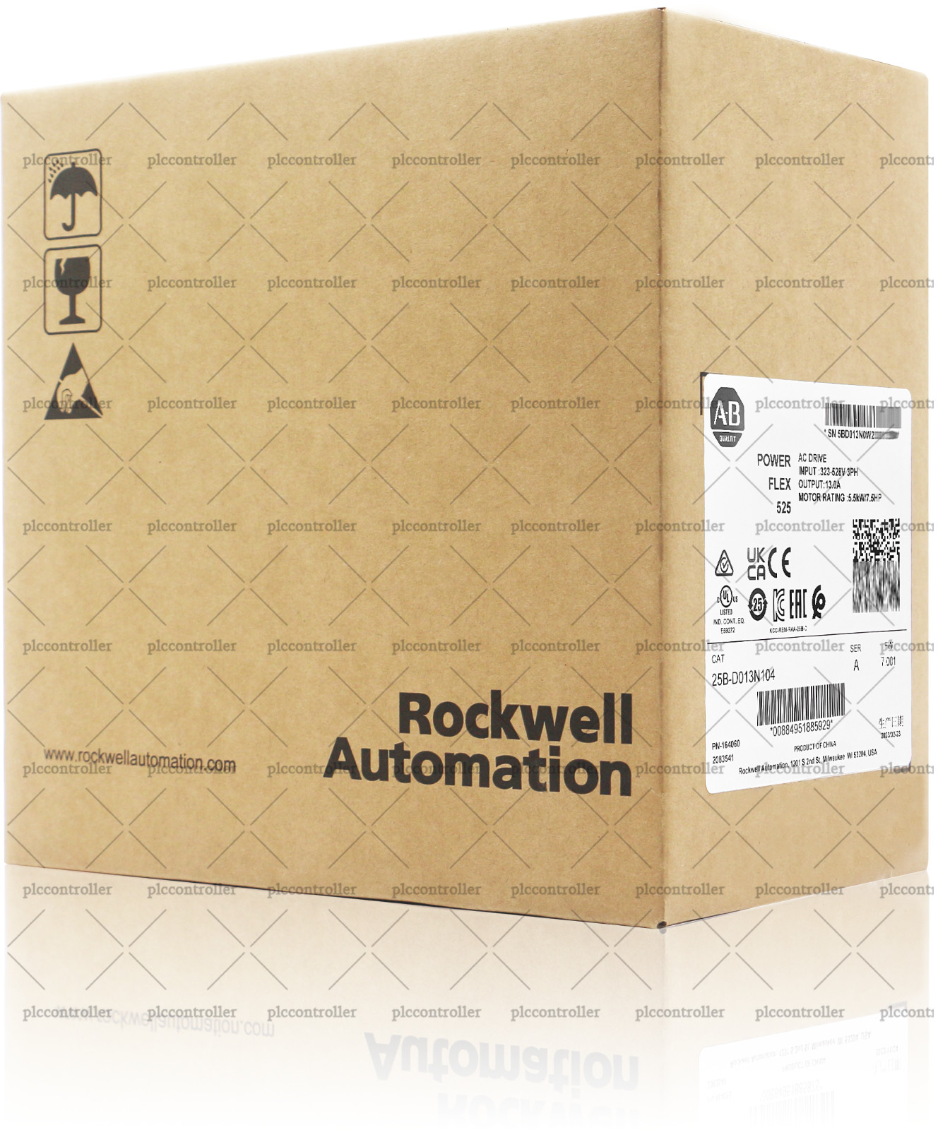 New Sealed Allen-Bradley 25B-D013N104 PowerFlex 525 5.5kW 7.5Hp AC Drive 3 Phase