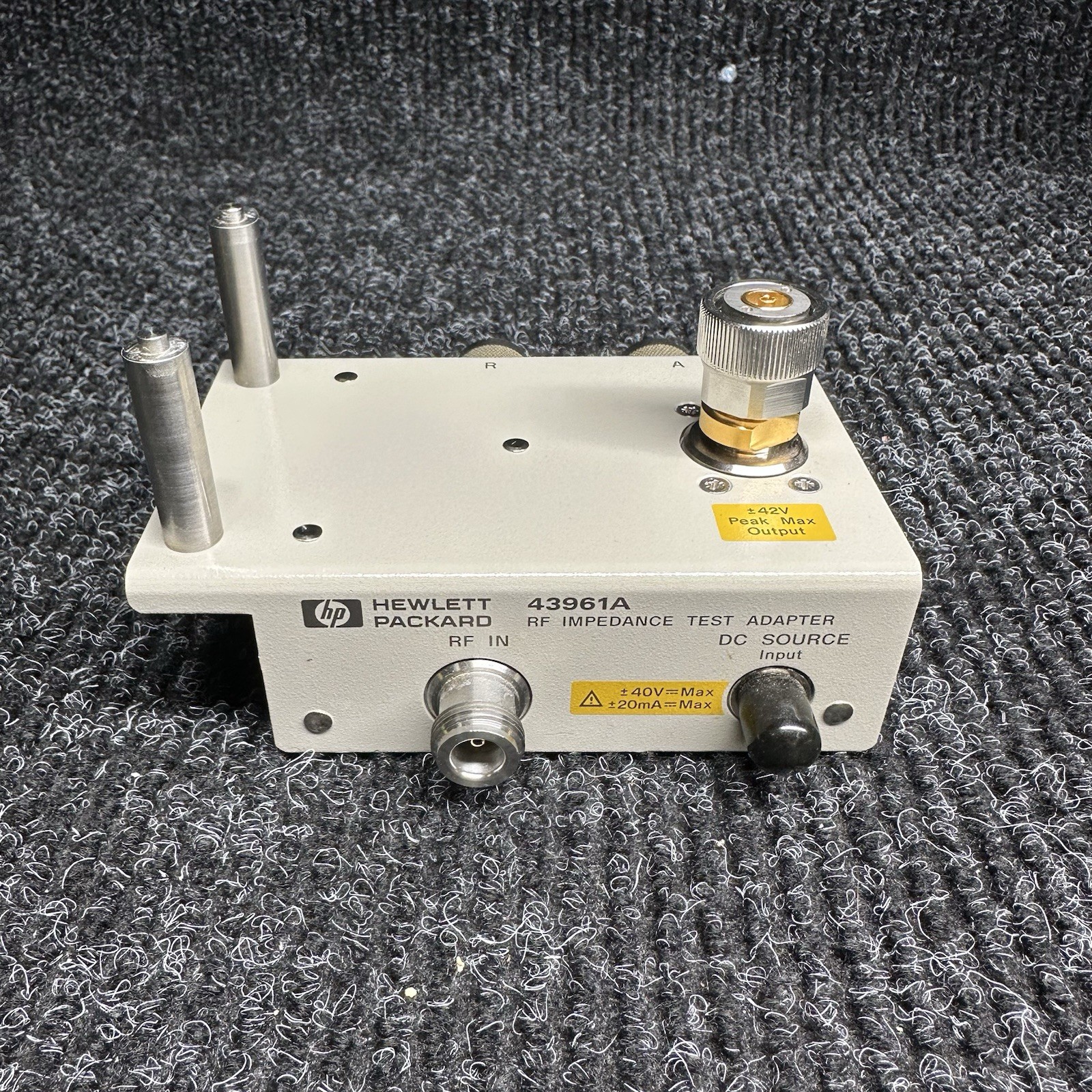 Agilent HP 43961A RF Impedance Test Kit with Case – UNTESTED, Complete Kit