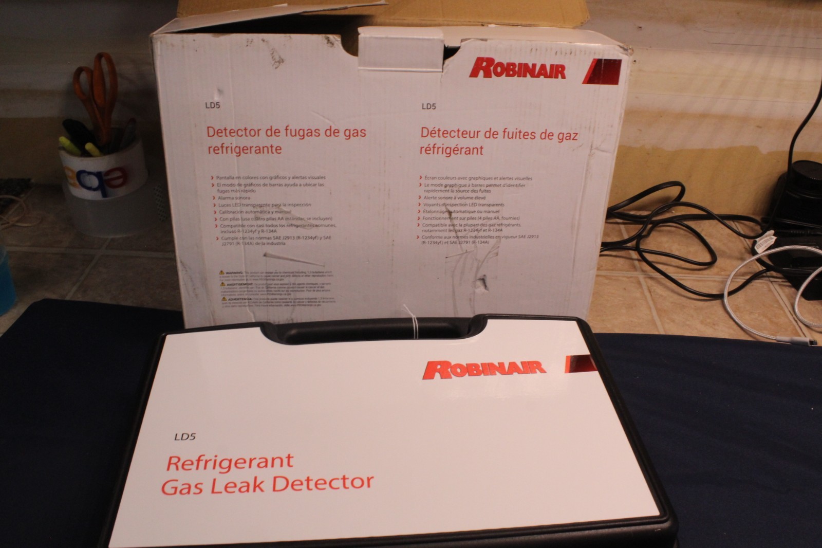 Robinair LD5 Dual Mode Refrigerant Gas Leak Detector w/ Case