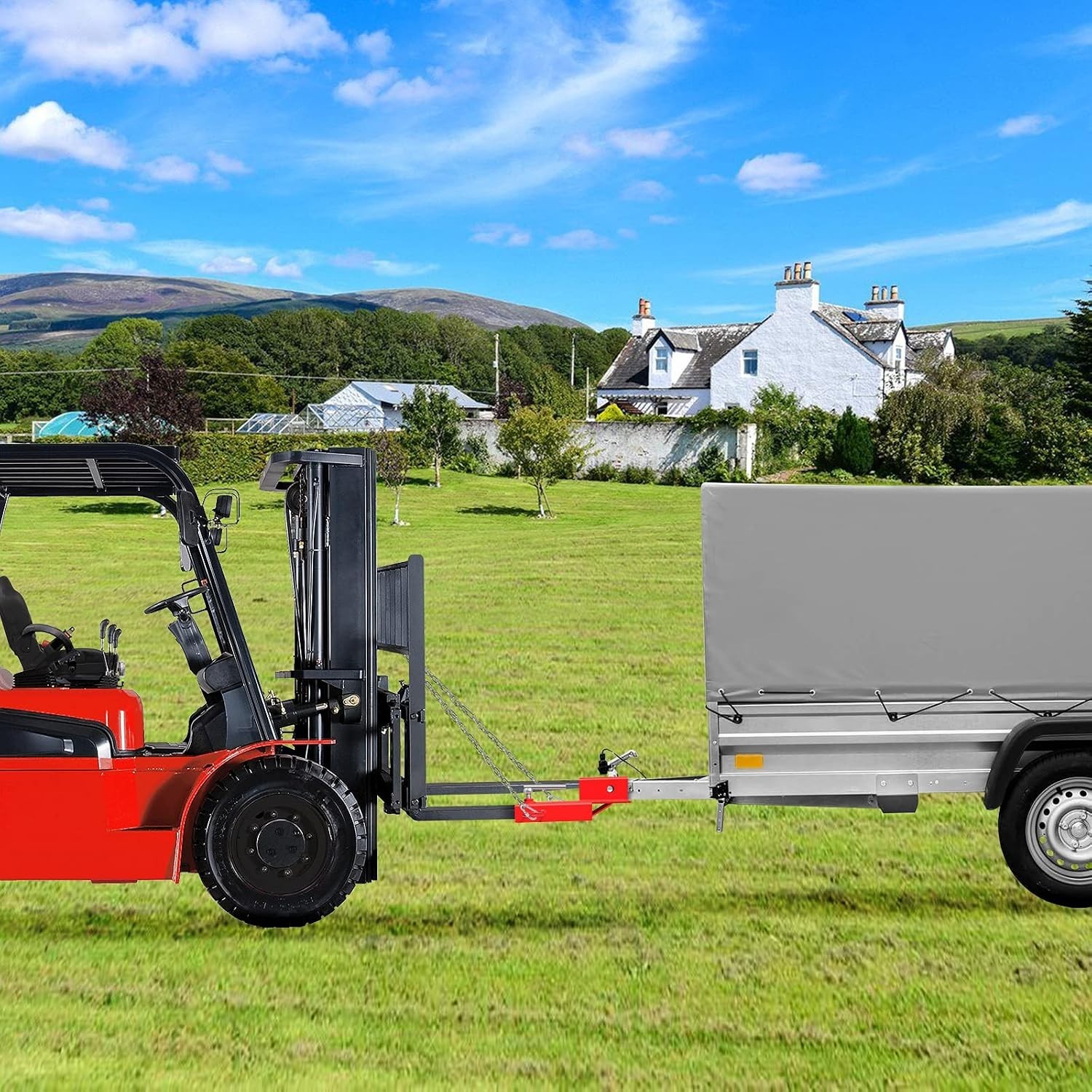 Forklift Ball Hitch Attachment | 2″ Trailer Towing Receiver%