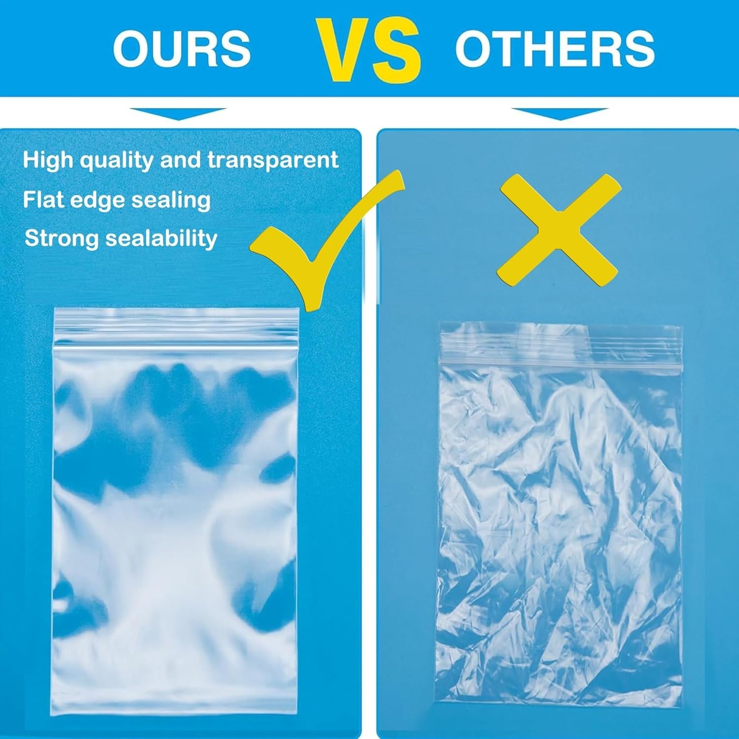 Versatile 2»X 2» Clear Zip Lock Bags – 100 Count for Jewelry, Photos & More