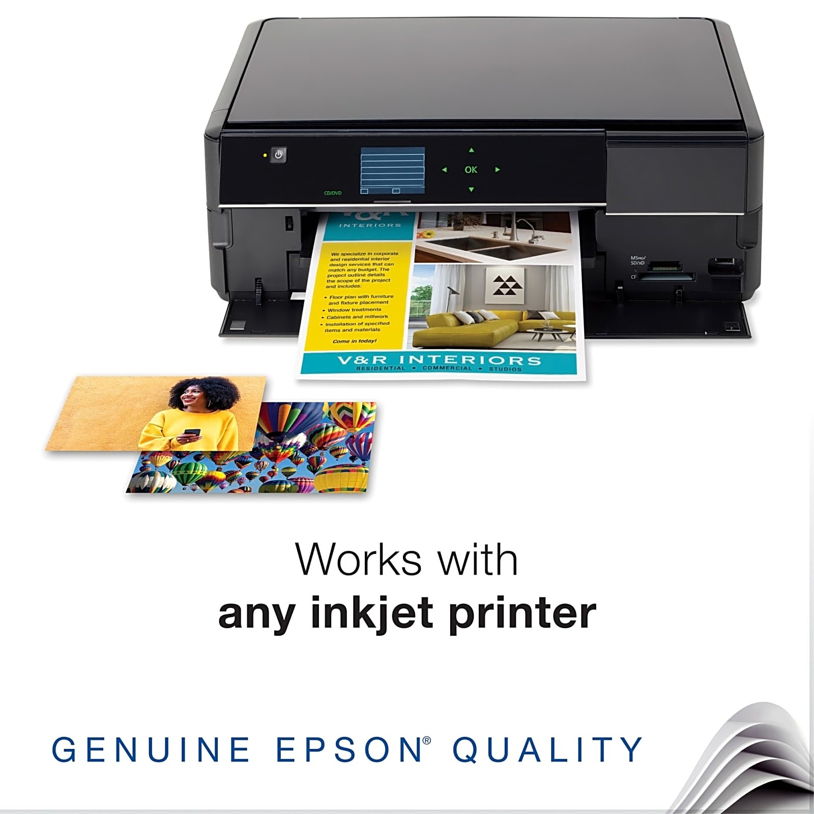 Epson S041405 Ultra Premium Photo Paper Luster 8.5 x 11 in 50 Sheets