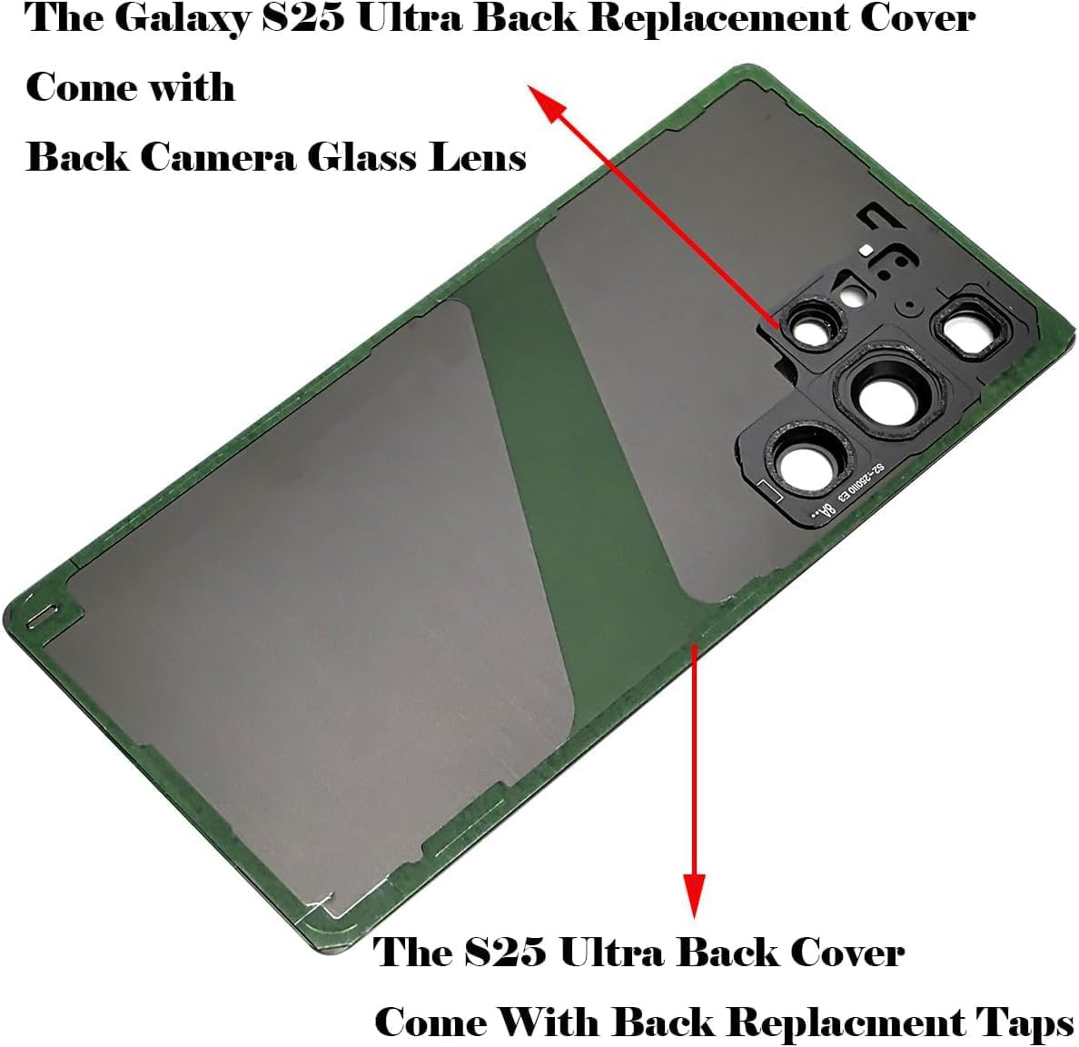 Galaxy S25 Ultra Back Cover Replacement SM-S938U Back Glass Door for Samsung Gal