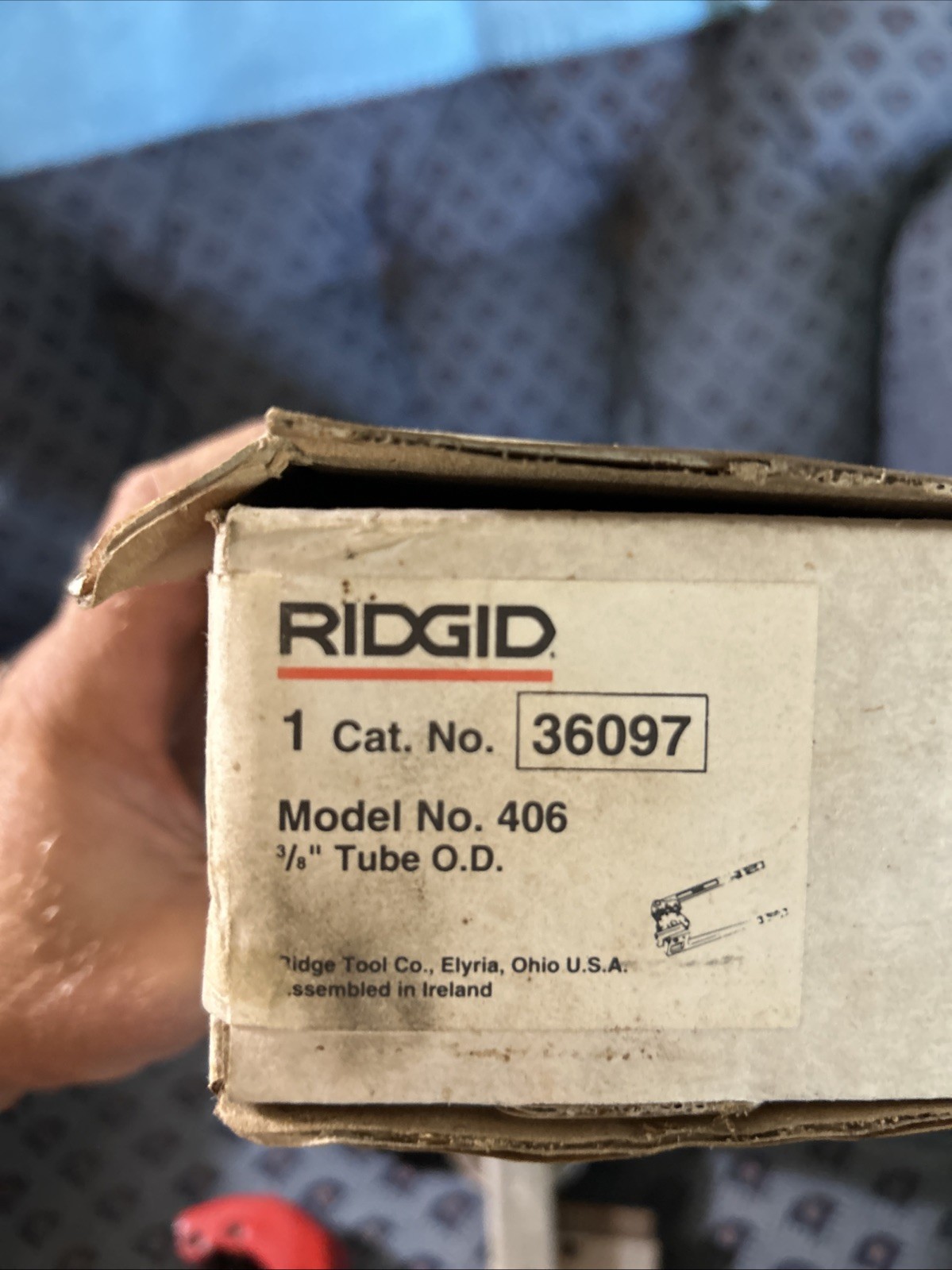 Ridgid Model #406 Cat # 36097 3/8” Conduit Bender + Reed Pipe Cutter + Greenlee