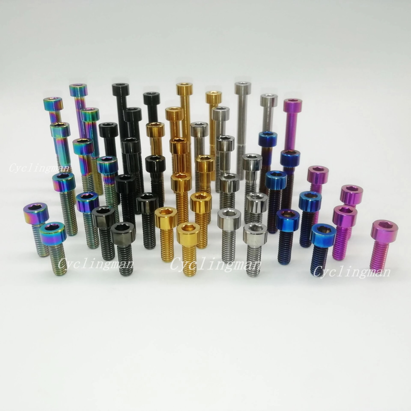 Cyclingman Titanium Ti Bolts M6x16 18 20 25 30 35 40 45 50 55mm Stigma Screw for