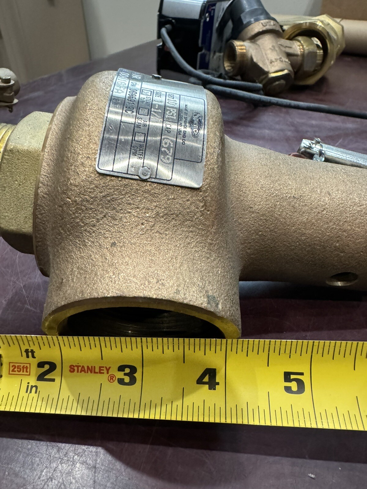 1.25 in x 2 in Steam Pressure Relief Valve Spence Engineering