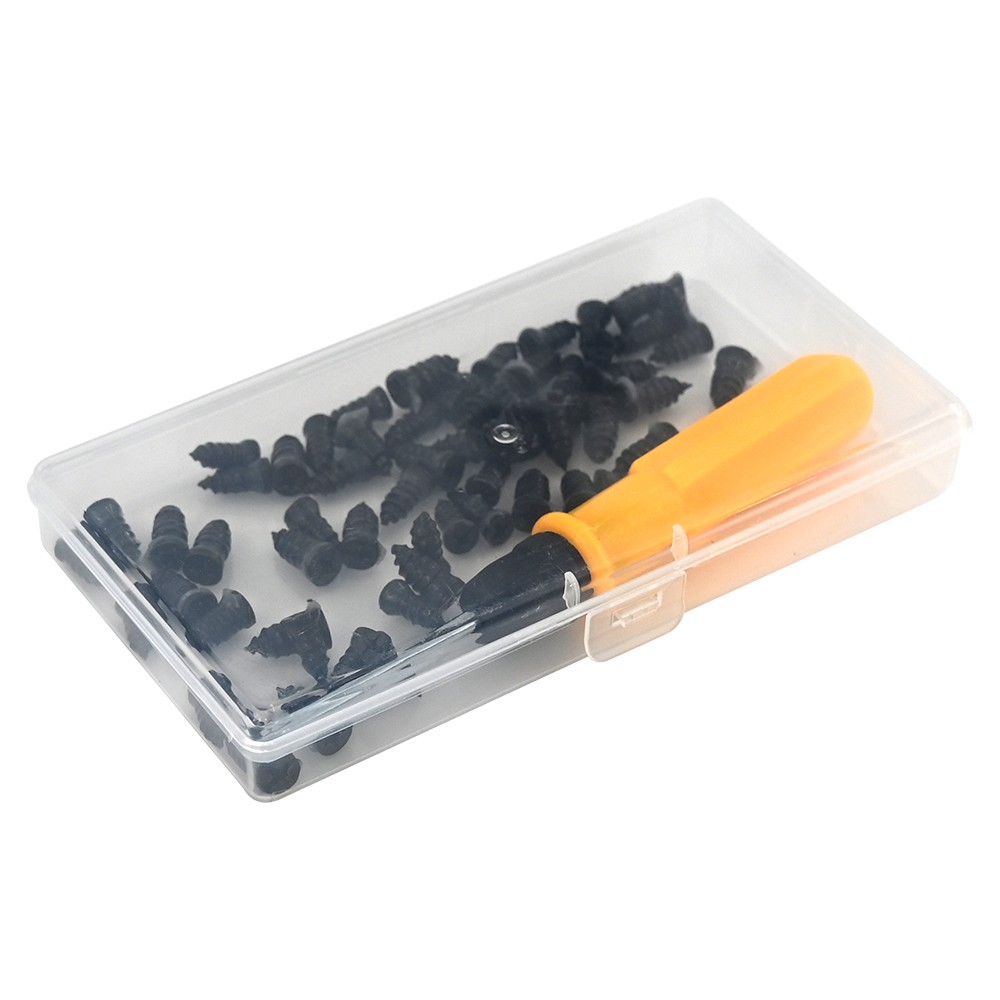 100X Puncture Repair Screw Nails&Tire Patch Plug FIX Car Tubeless Vacuum Tyre US