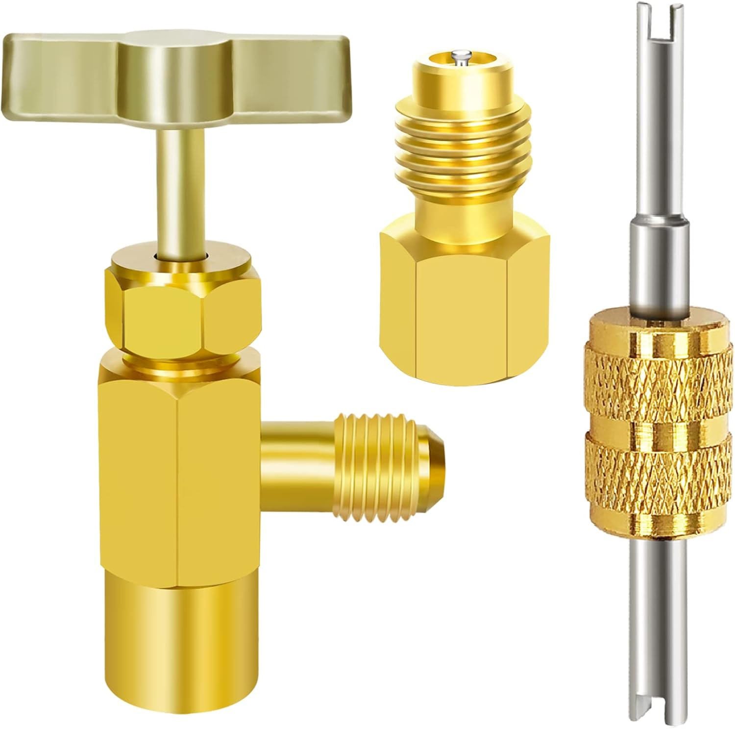 R134A Self Sealing Can Tap Valve Refrigerant Dispenser Tool with Tank Adapter…
