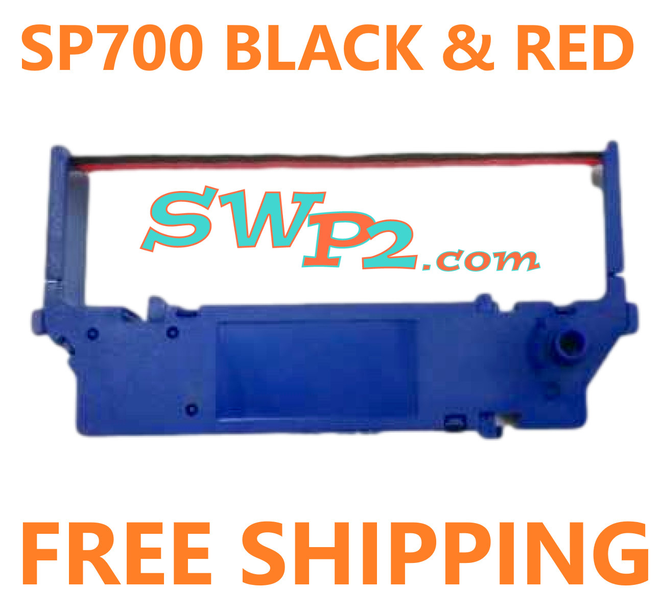 24 STAR SP 700 BLACK & RED INK PRINTER RIBBONS W/BLUE CASSETTE ~FREE SHIPPING~