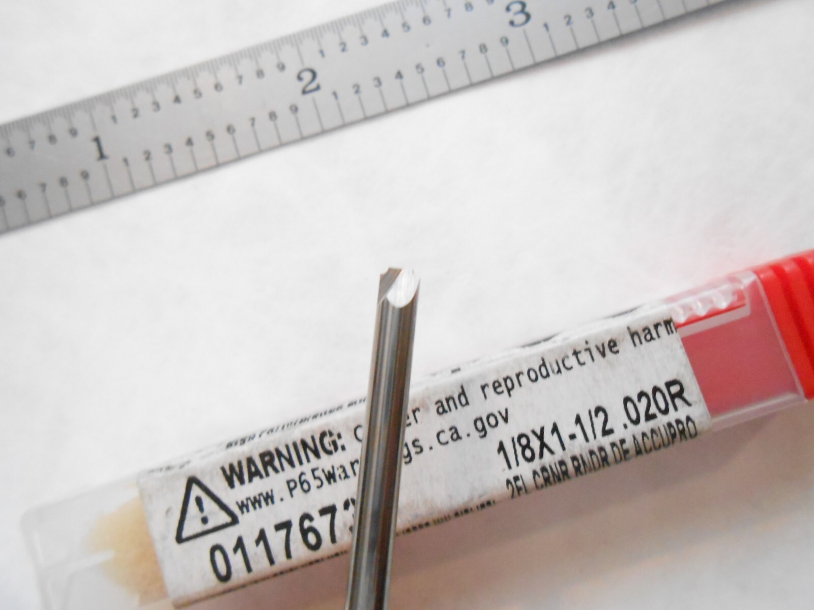 NEW ACCUPRO USA .020″ RADIUS X 1-1/2″ L 2FL D.E. CARBIDE CORNER ROUNDING ENDMILL
