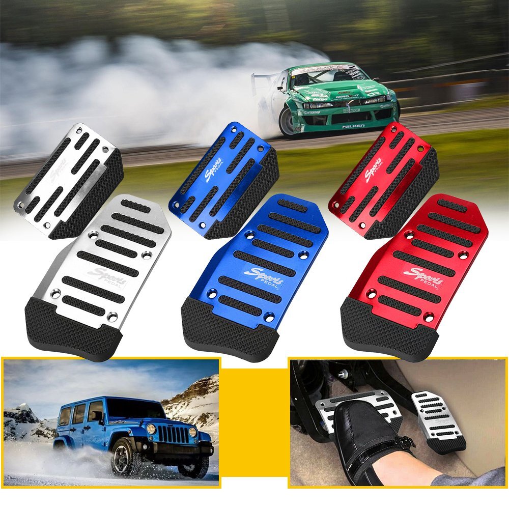 [3 color]Universal Non-Slip Automatic Gas Brake Foot Pedal Pad Cover Accessories