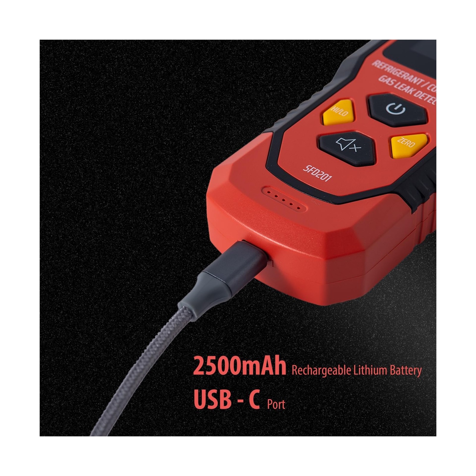 Rechargeable HVAC Refrigerant Leak Detector, Halogen Freon Sniffer,… Fast Ship