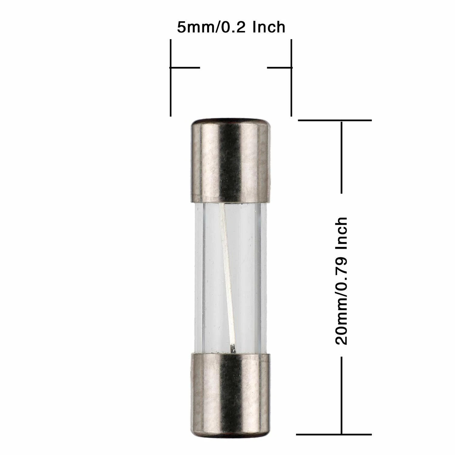 10pcs 1.5A 5x20mm SLOW Blow Glass Tube Fuse 1.5 Amp