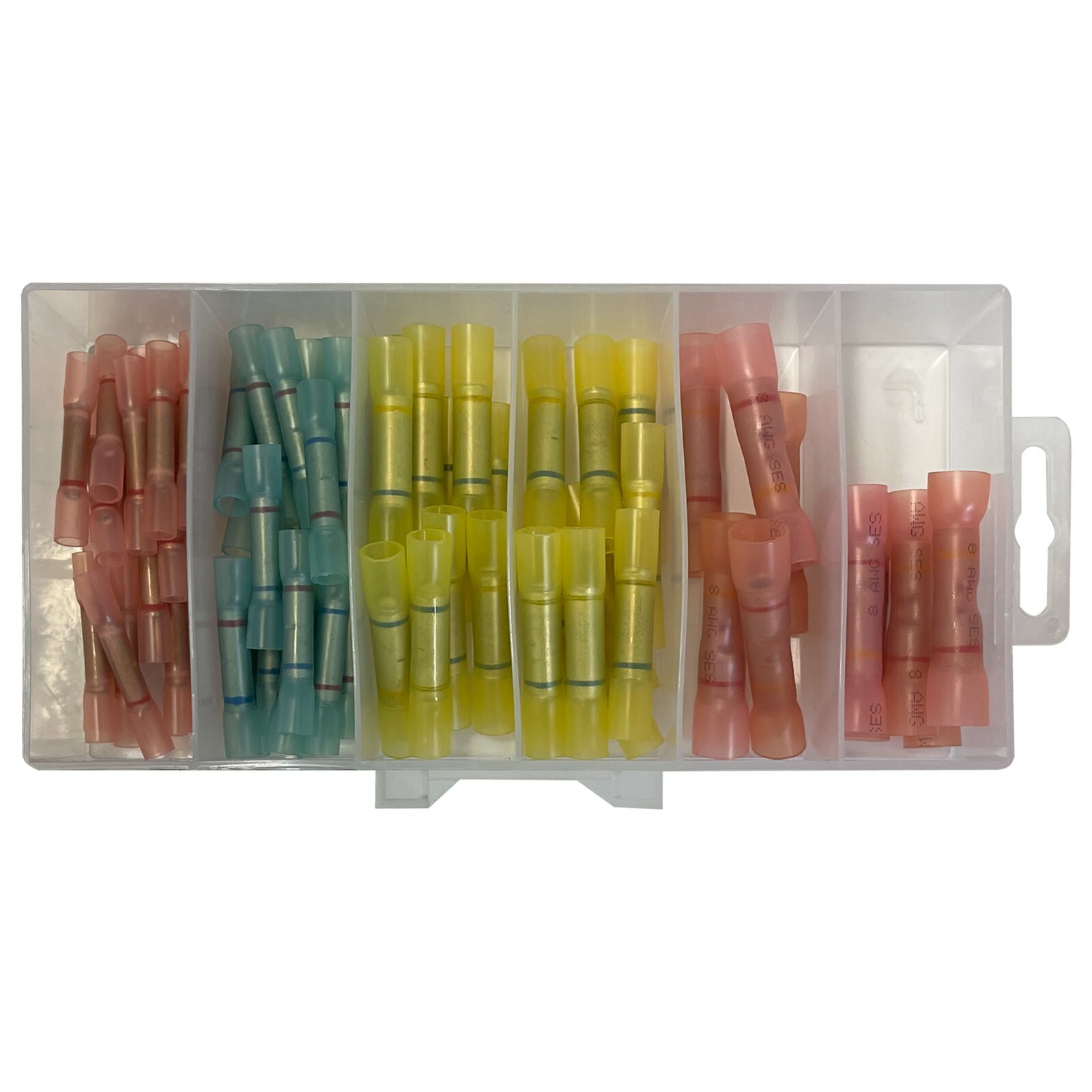 (70) Heat Shrink & Crimp Step Down Butt Splice Connector Assortment Kit – USA