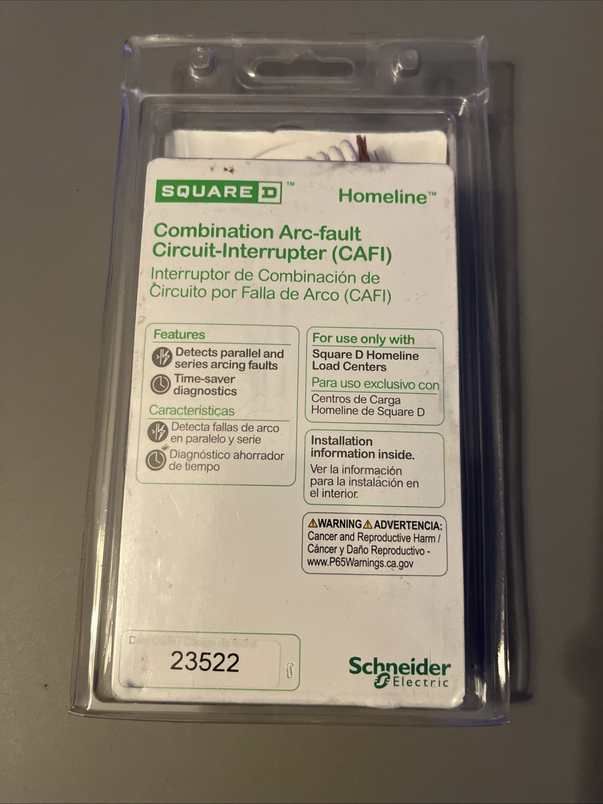 Square D HOM115CAFI HOM115CAFIC 1 P 15 A 120v Arc Fault combination Pigtail New